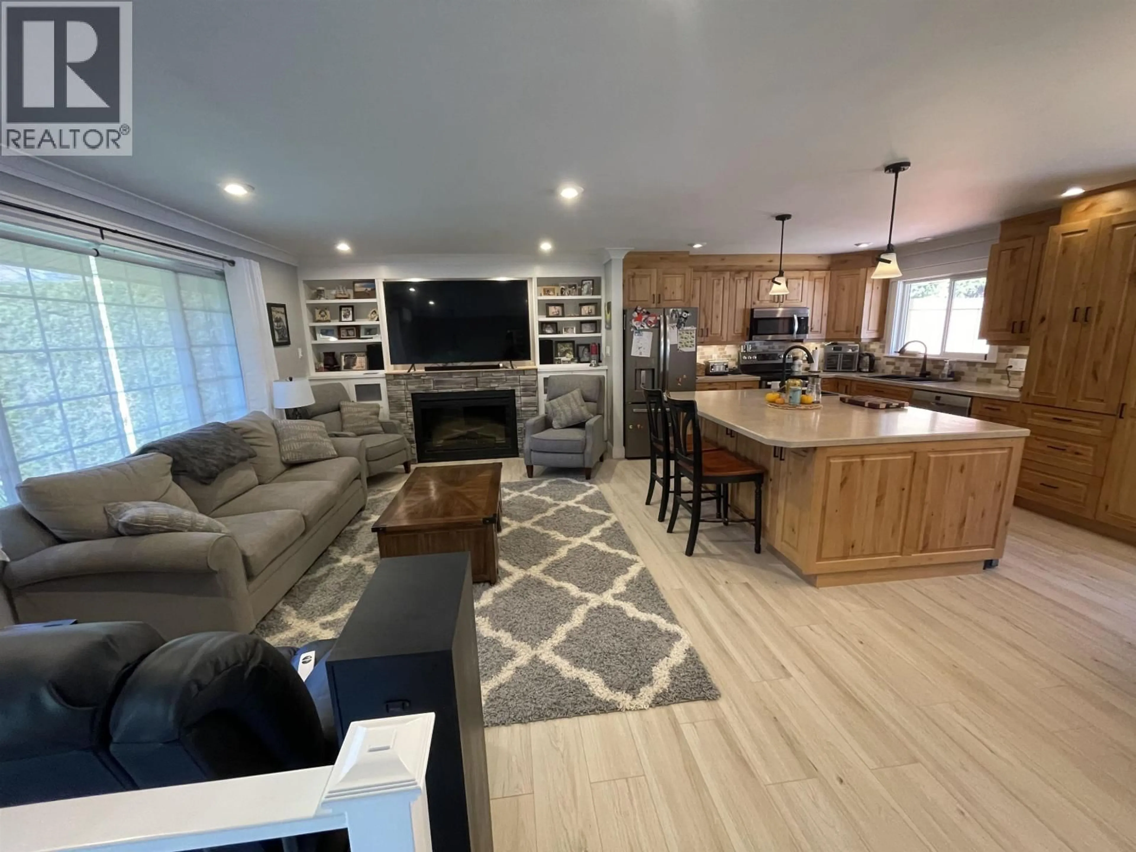 Open concept kitchen, wood/laminate floor for 2090 CHURCHILL DRIVE, Terrace British Columbia V8G0E8