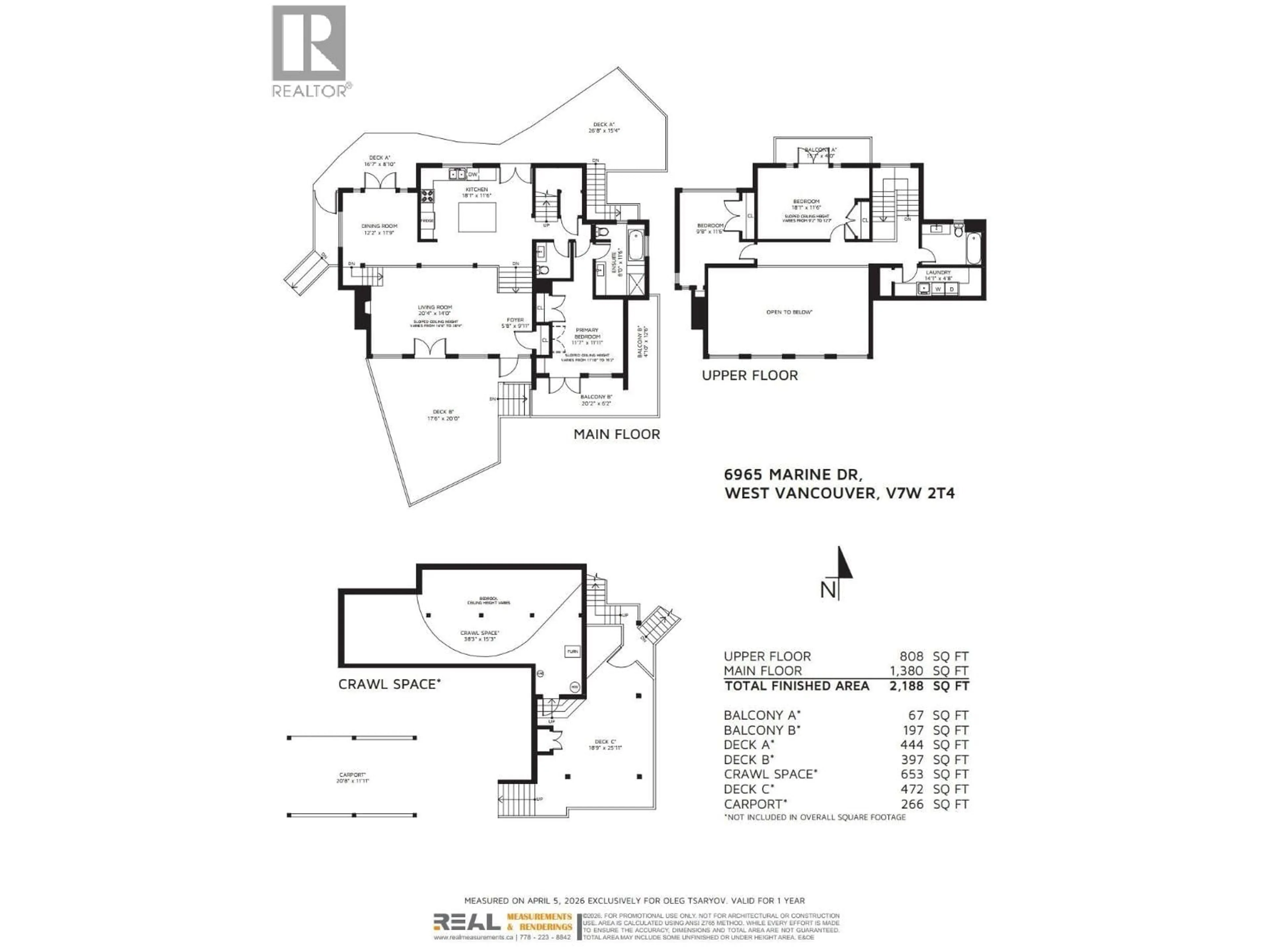 Floor plan for 6965 MARINE DRIVE, West Vancouver British Columbia V7W2T4