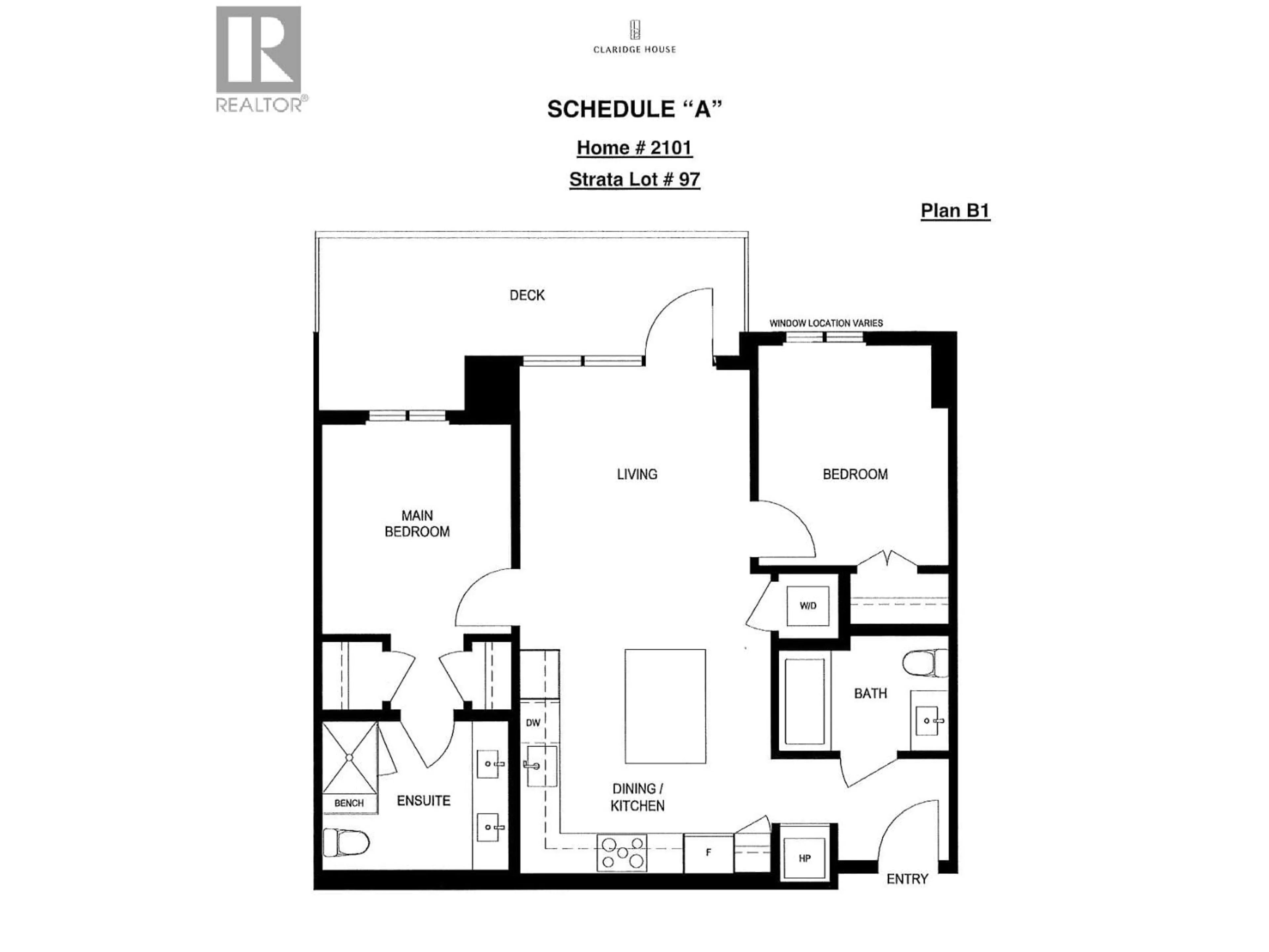 Floor plan for 2101 - 485 42ND AVENUE, Vancouver British Columbia V5Y0R6
