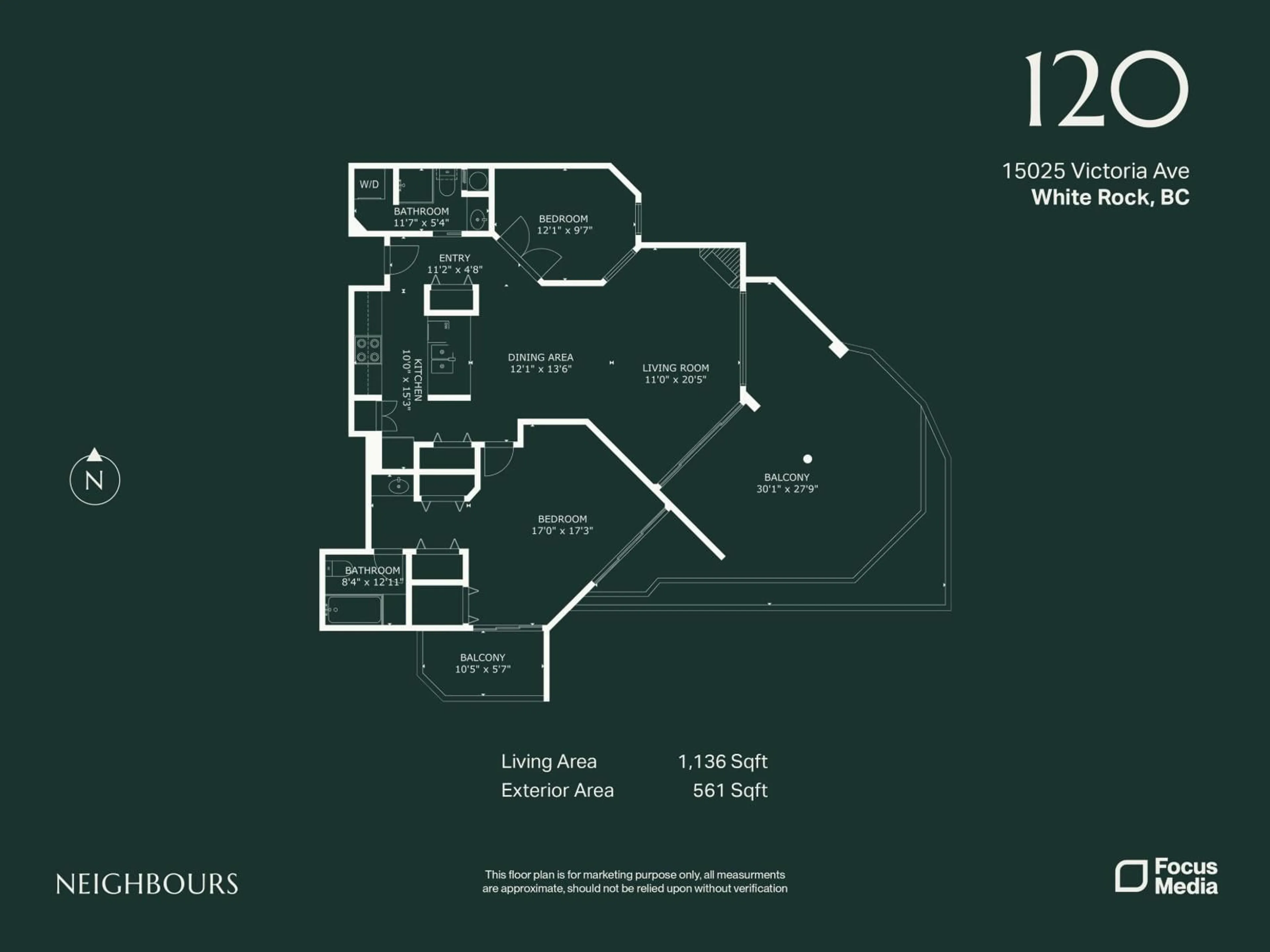 Floor plan for 102 - 15025 VICTORIA AVENUE, White Rock British Columbia V4B1G2