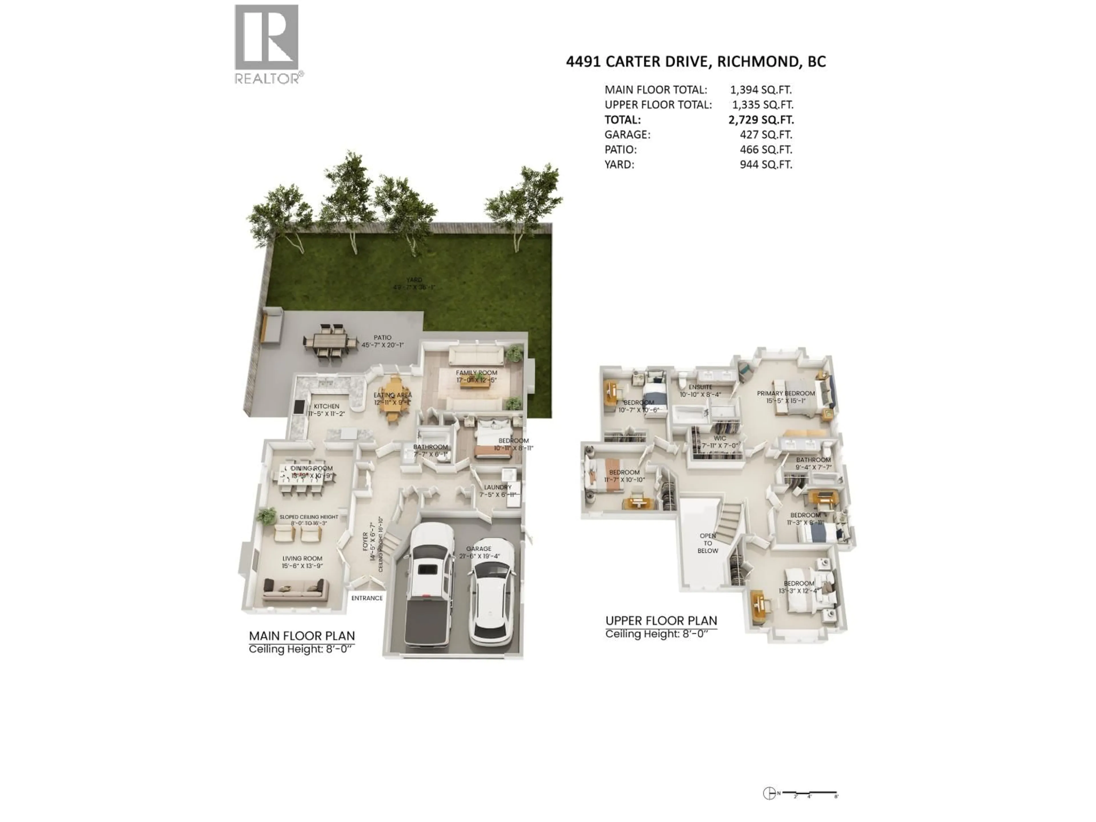 Floor plan for 4491 CARTER DRIVE, Richmond British Columbia V6X3V1