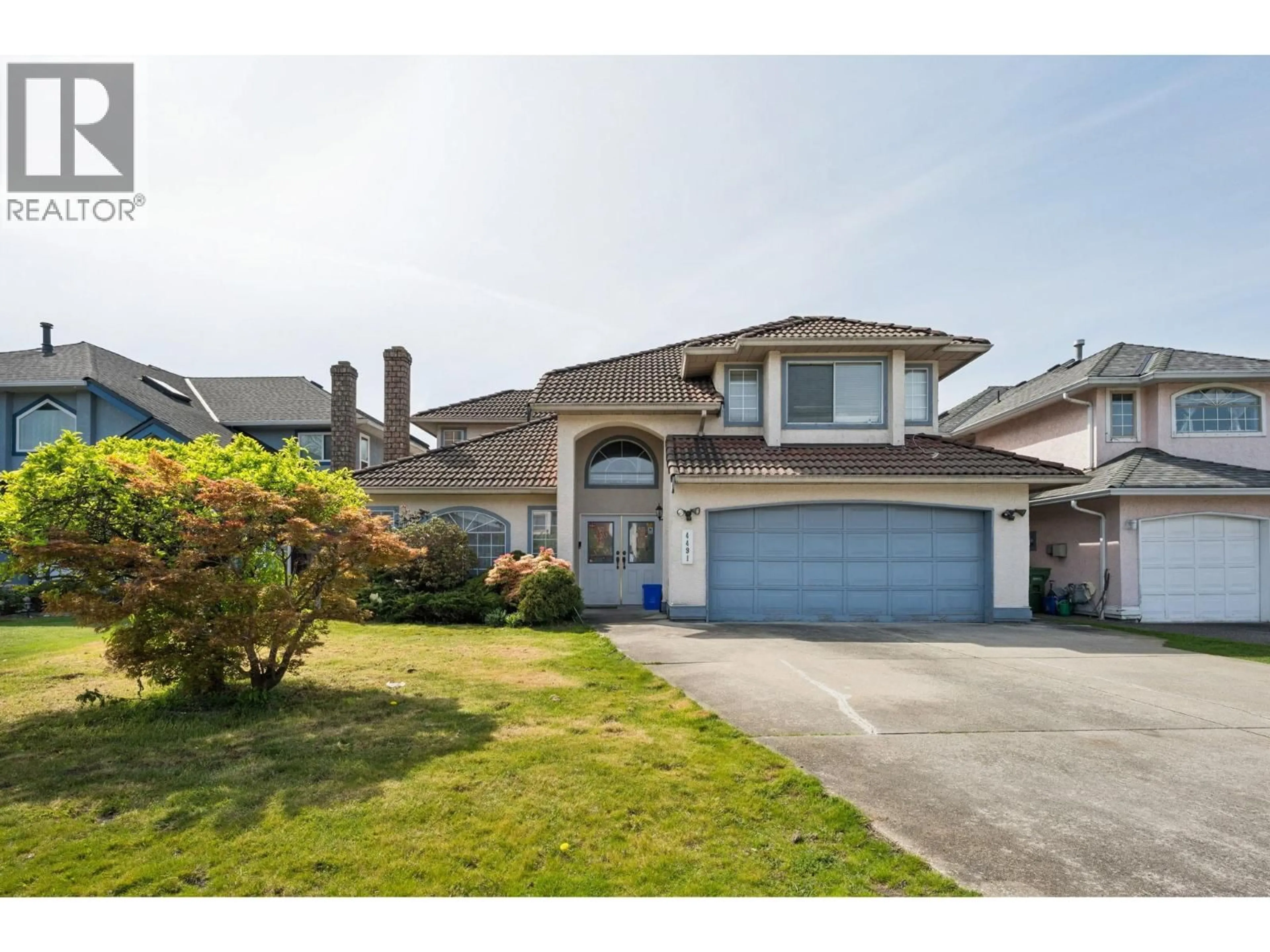 Home with vinyl exterior material, street for 4491 CARTER DRIVE, Richmond British Columbia V6X3V1