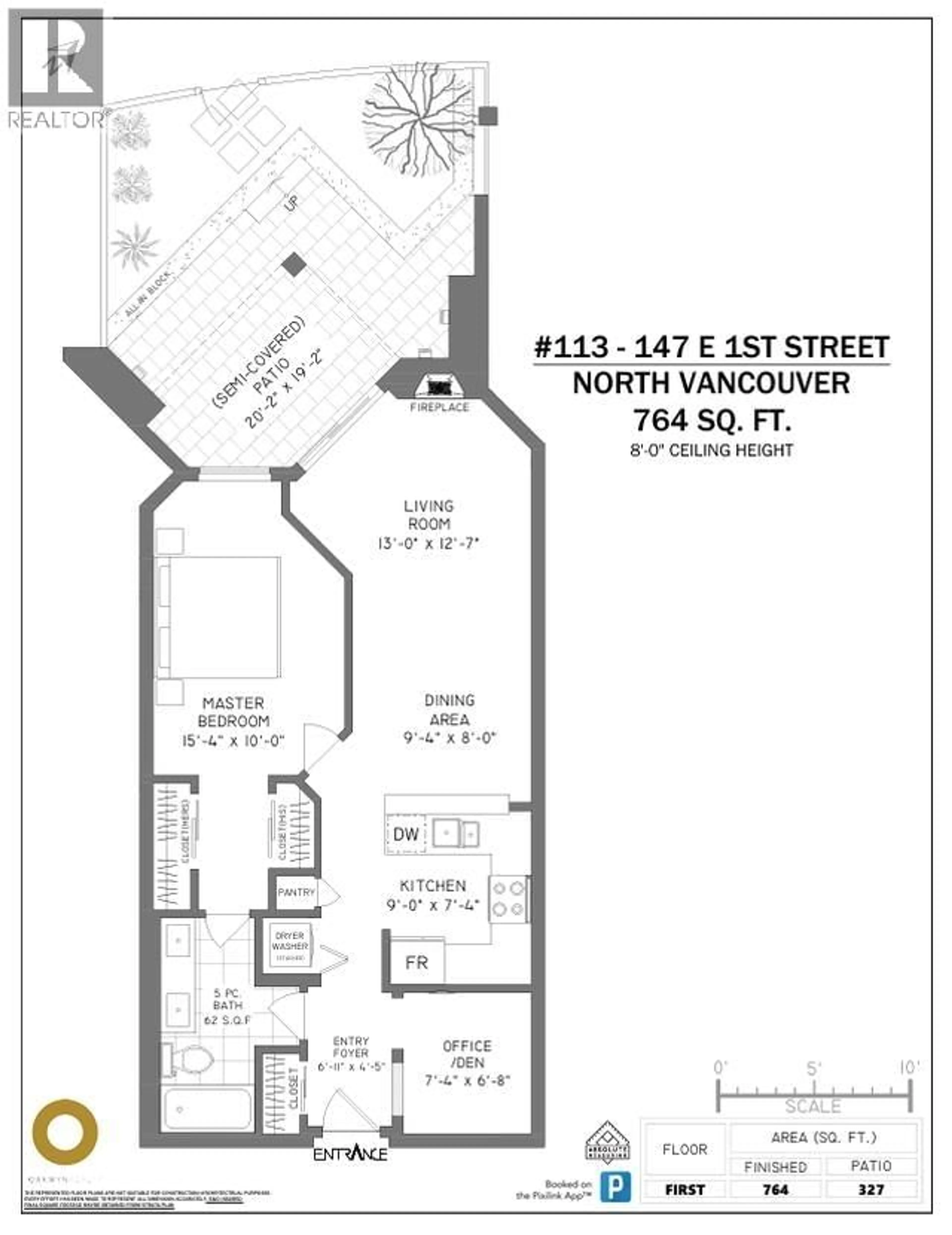 Floor plan for 113 - 147 1ST STREET, North Vancouver British Columbia V7L1B2