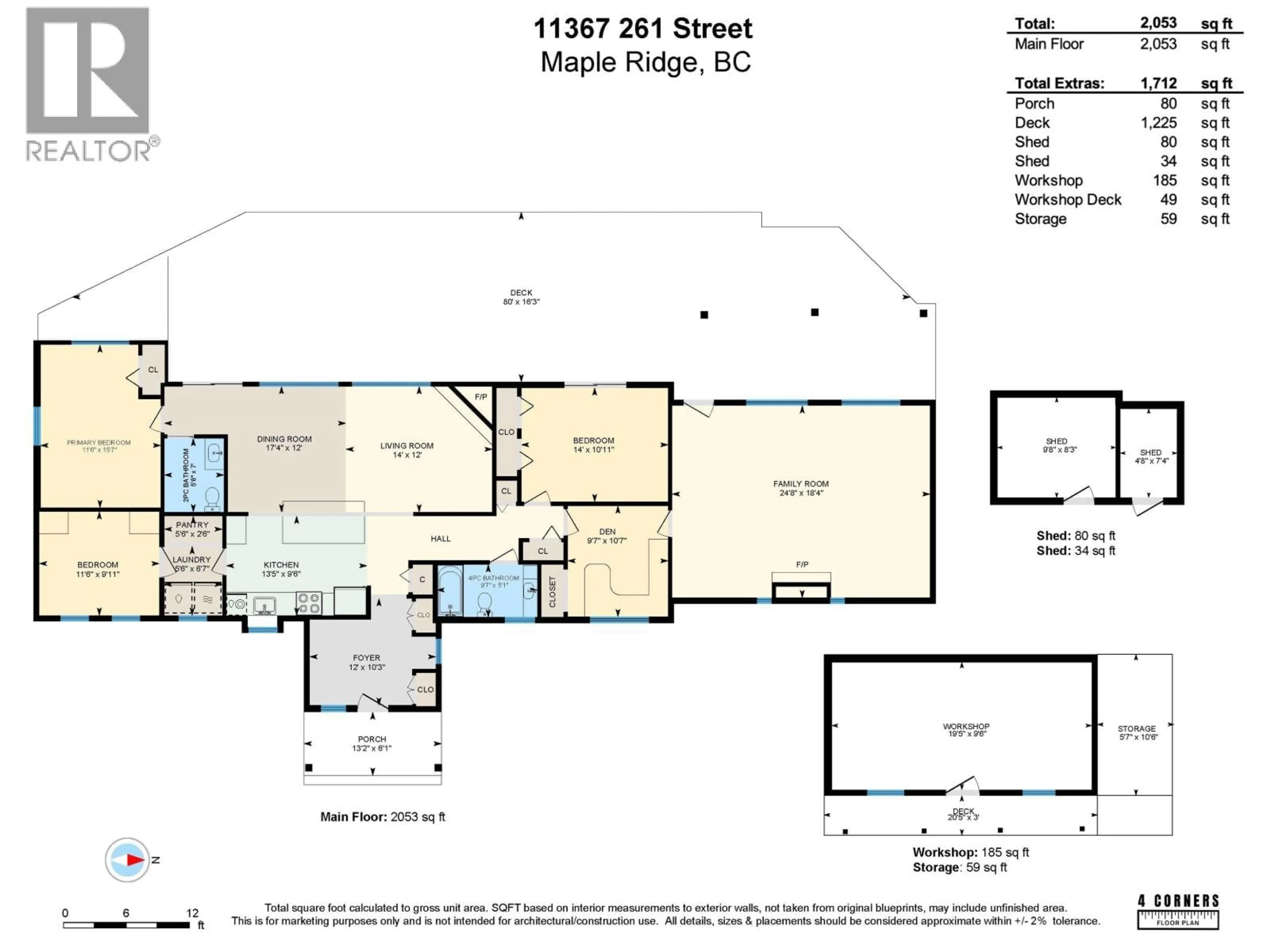 Floor plan for 11367 261 STREET, Maple Ridge British Columbia V2W1H2