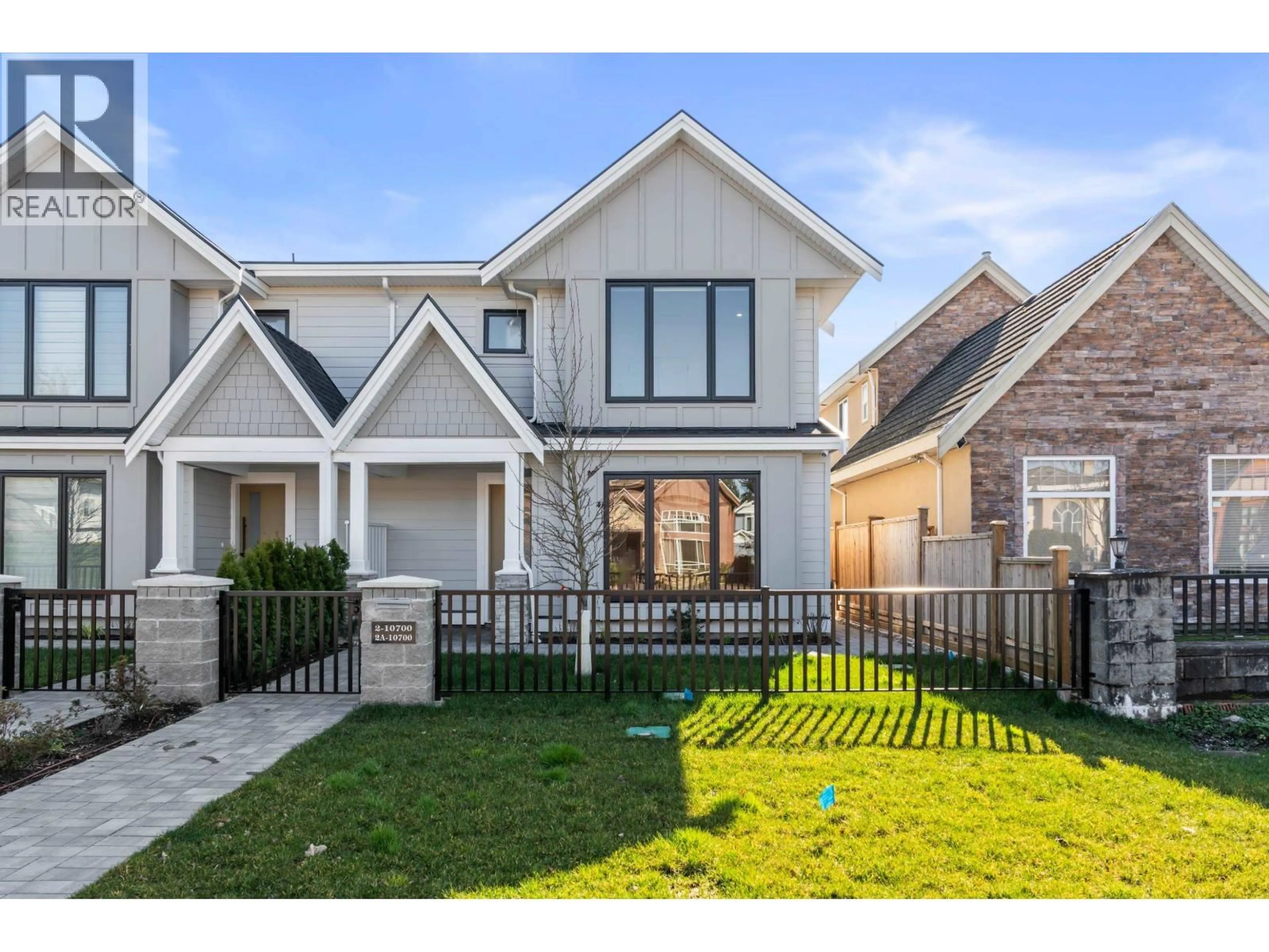 Home with vinyl exterior material, street for 2 - 10700 ARAGON ROAD, Richmond British Columbia V7A3E9