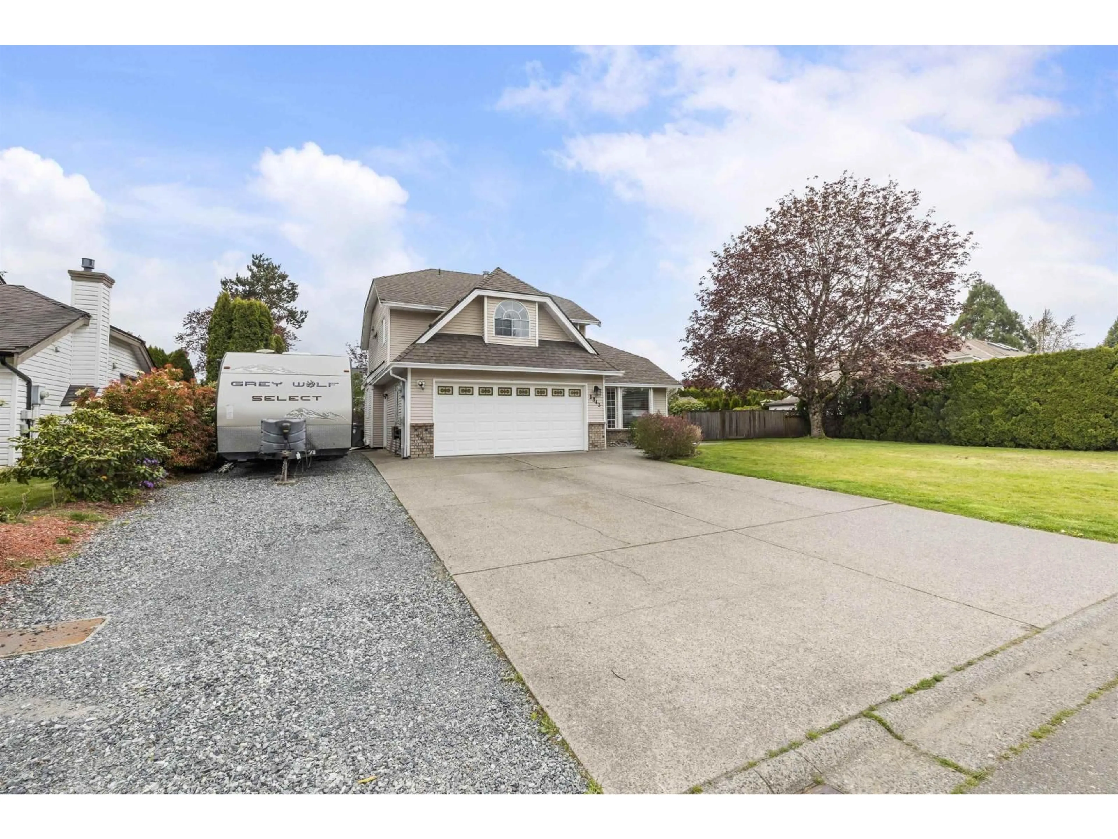 A pic from outside/outdoor area/front of a property/back of a property/a pic from drone, street for 3343 197A STREET, Langley British Columbia V3A7Y7