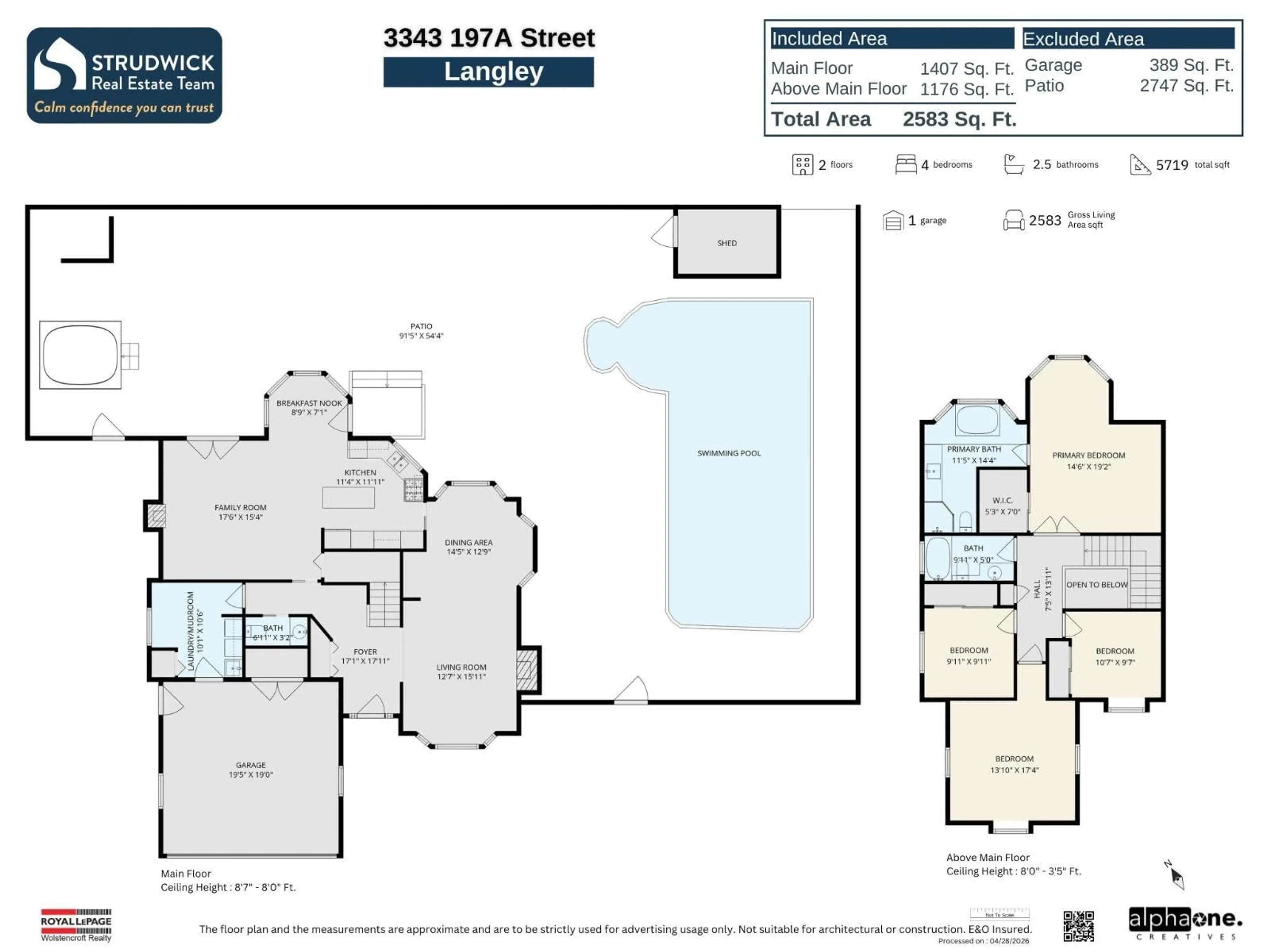 Floor plan for 3343 197A STREET, Langley British Columbia V3A7Y7