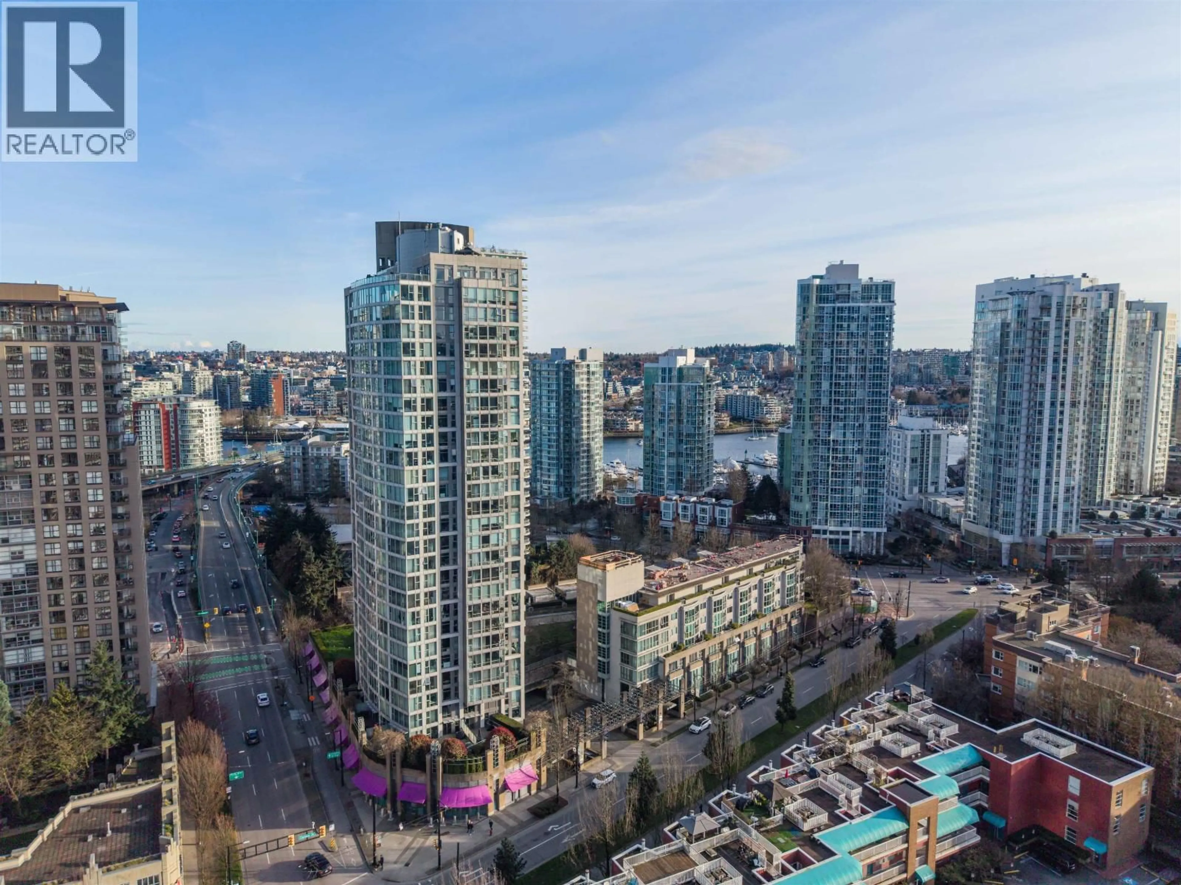 A pic from outside/outdoor area/front of a property/back of a property/a pic from drone, city buildings view from balcony for 1507 - 1008 CAMBIE STREET, Vancouver British Columbia V6B6J7