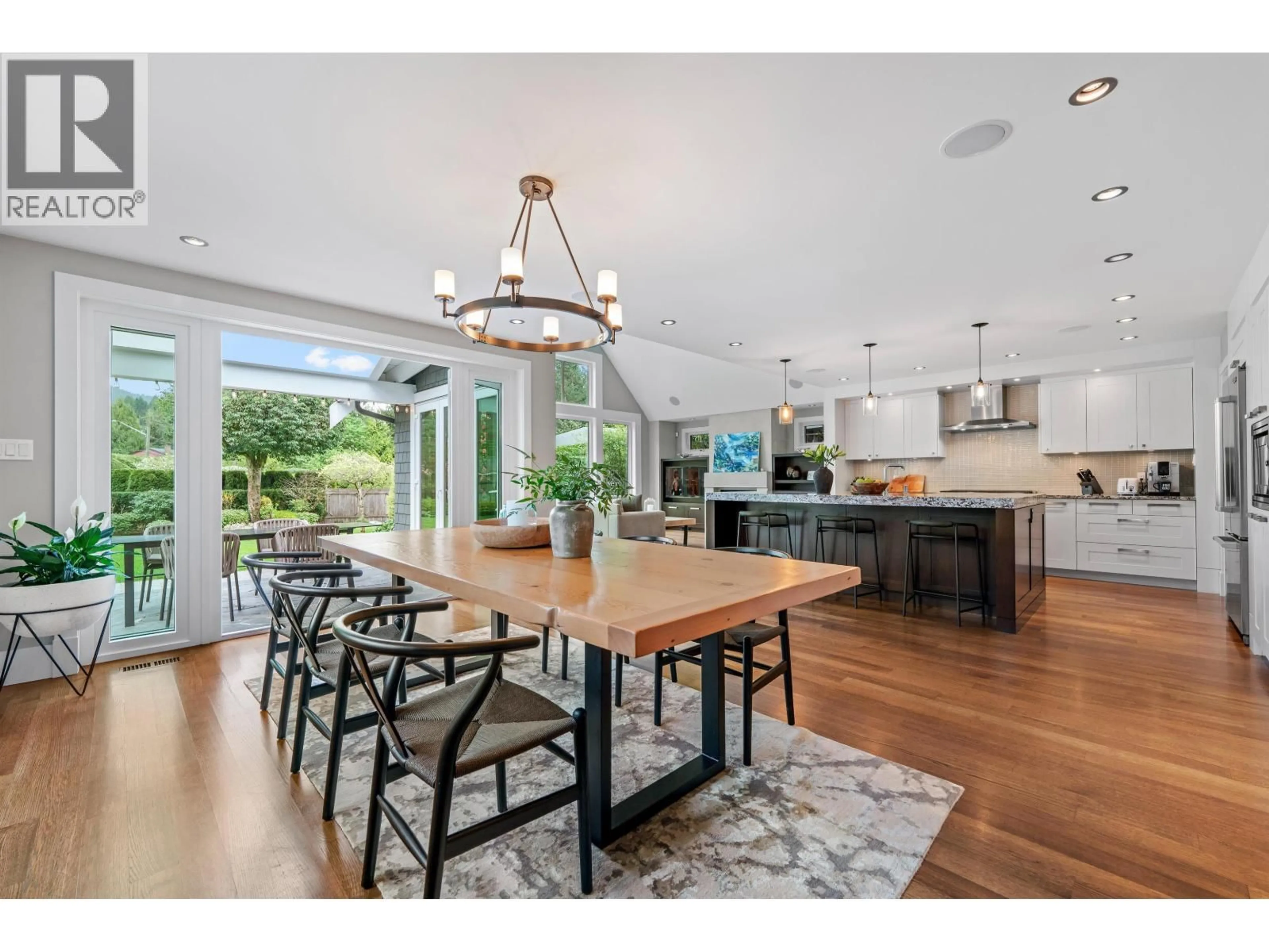 Open concept kitchen, wood/laminate floor for 4390 CHEVIOT ROAD, North Vancouver British Columbia V7R3T4