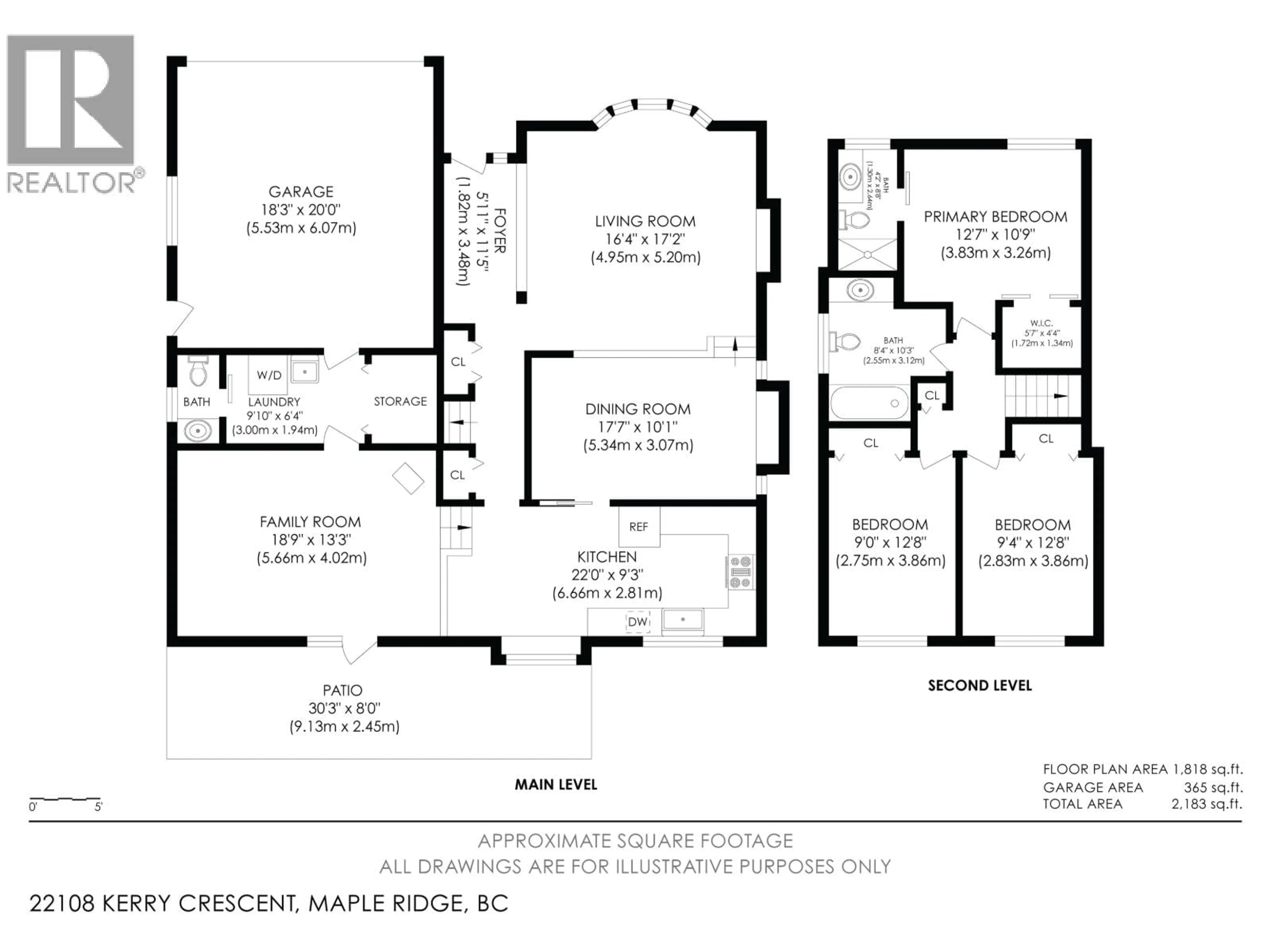 Floor plan for 22108 KERRY CRESCENT, Maple Ridge British Columbia V2X0V8