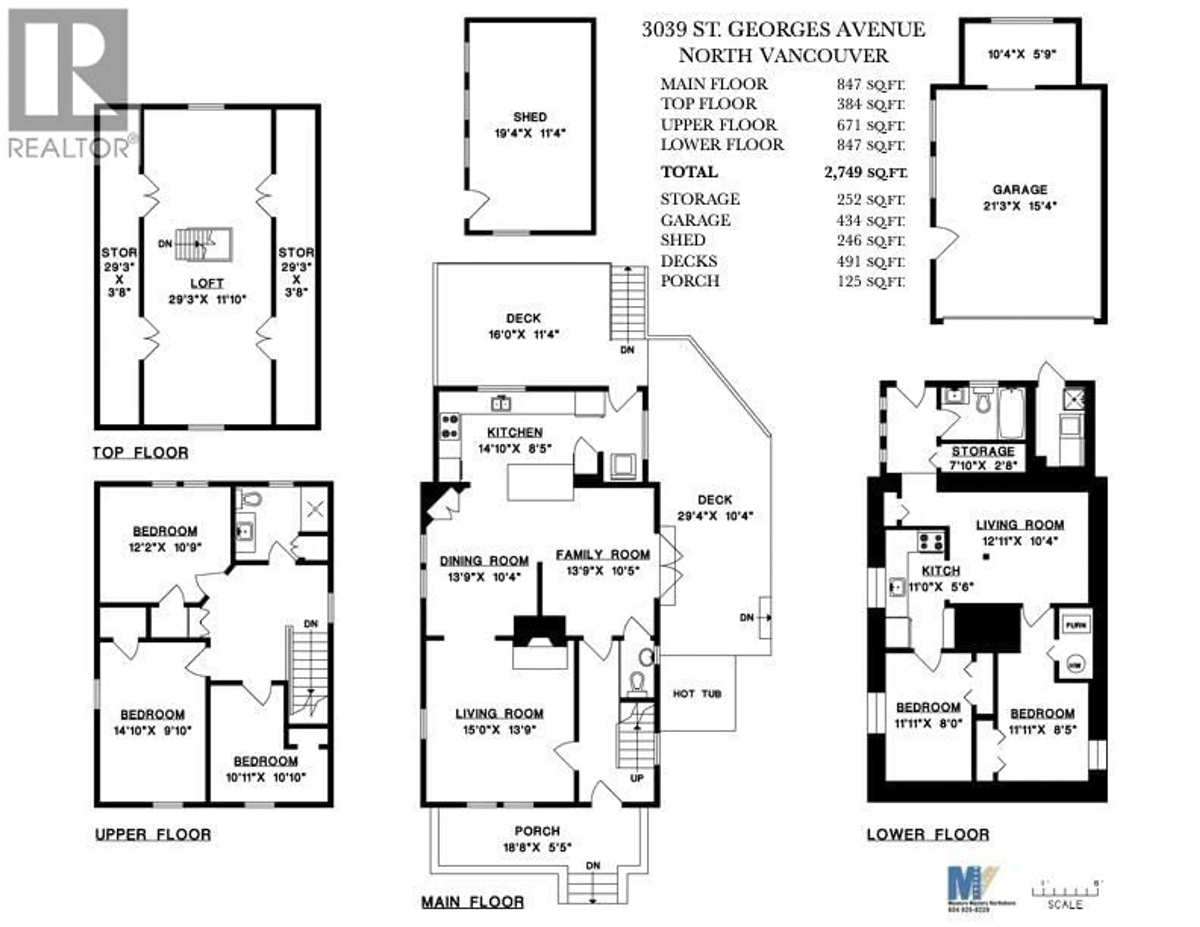 Floor plan for 3039 ST. GEORGES AVENUE, North Vancouver British Columbia V7N1V1