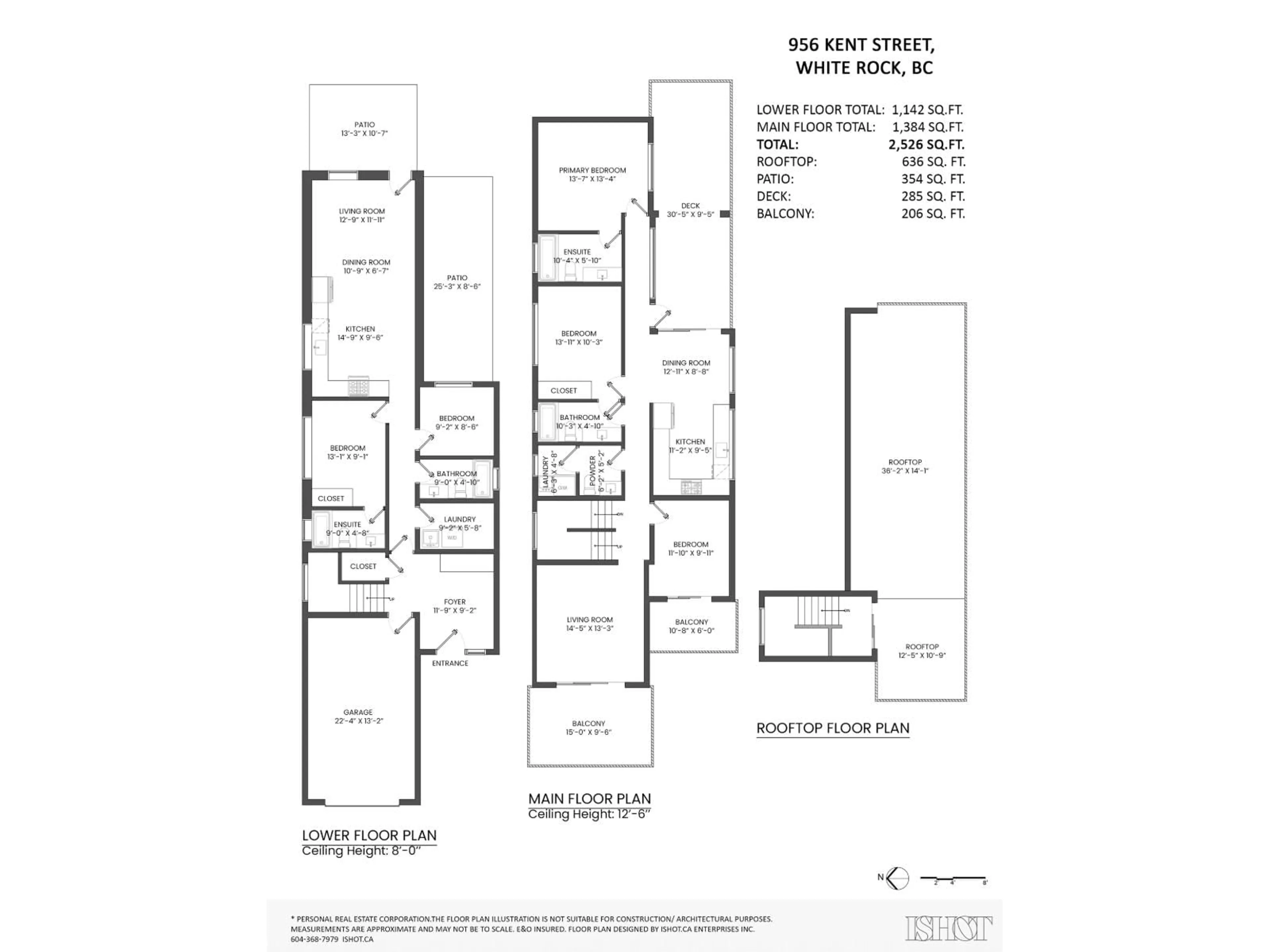 Floor plan for 956 KENT STREET, White Rock British Columbia V4B4T1