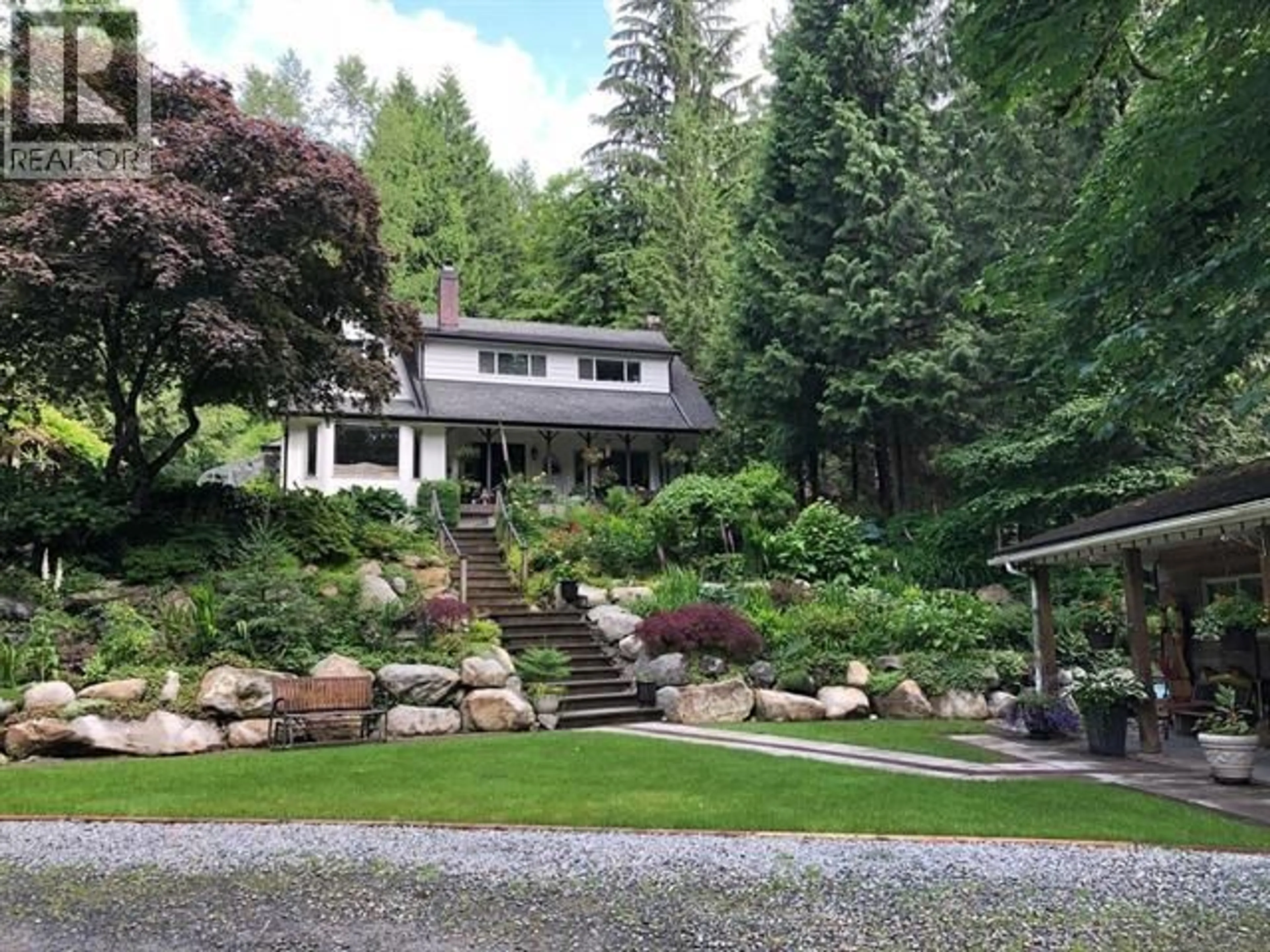 A pic from outside/outdoor area/front of a property/back of a property/a pic from drone, mountain view for 4163 CEDAR DRIVE, Coquitlam British Columbia V3E3H7