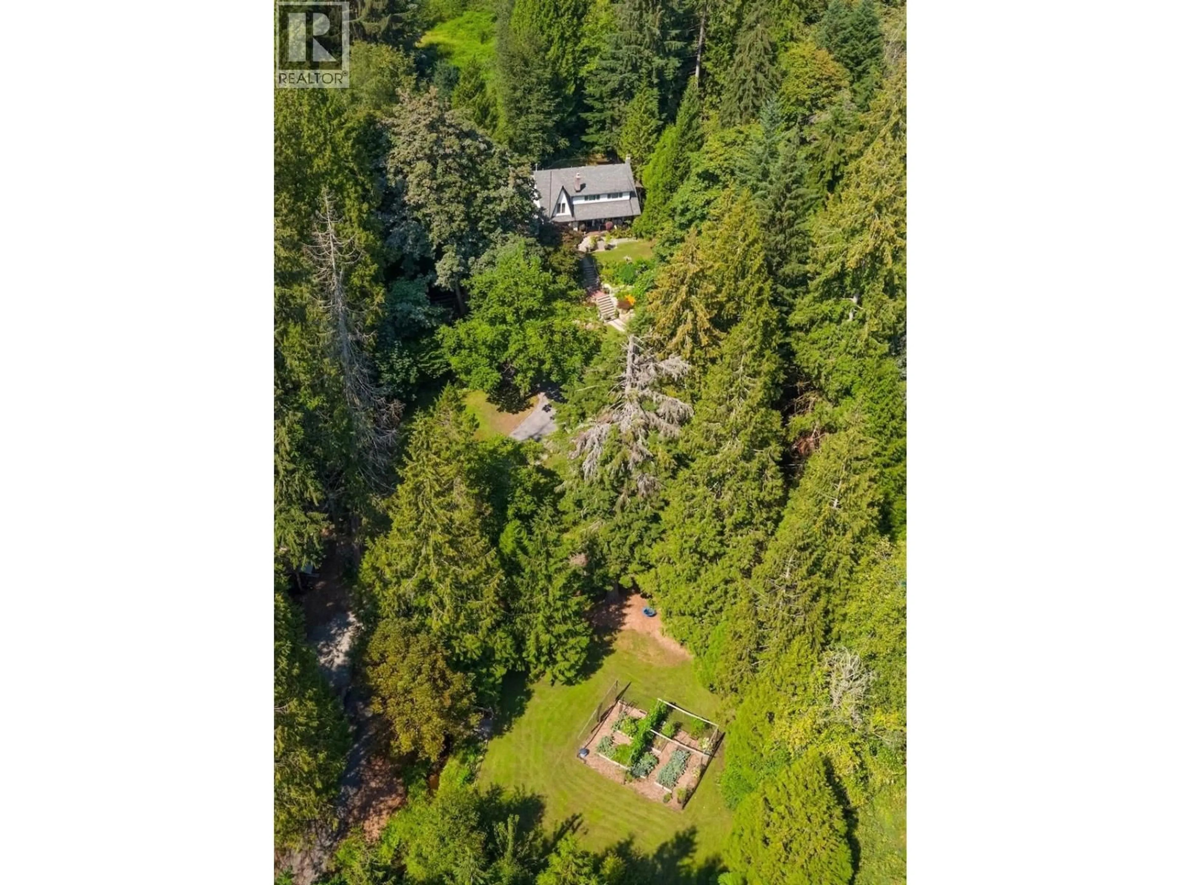 A pic from outside/outdoor area/front of a property/back of a property/a pic from drone, forest/trees view for 4163 CEDAR DRIVE, Coquitlam British Columbia V3E3H7