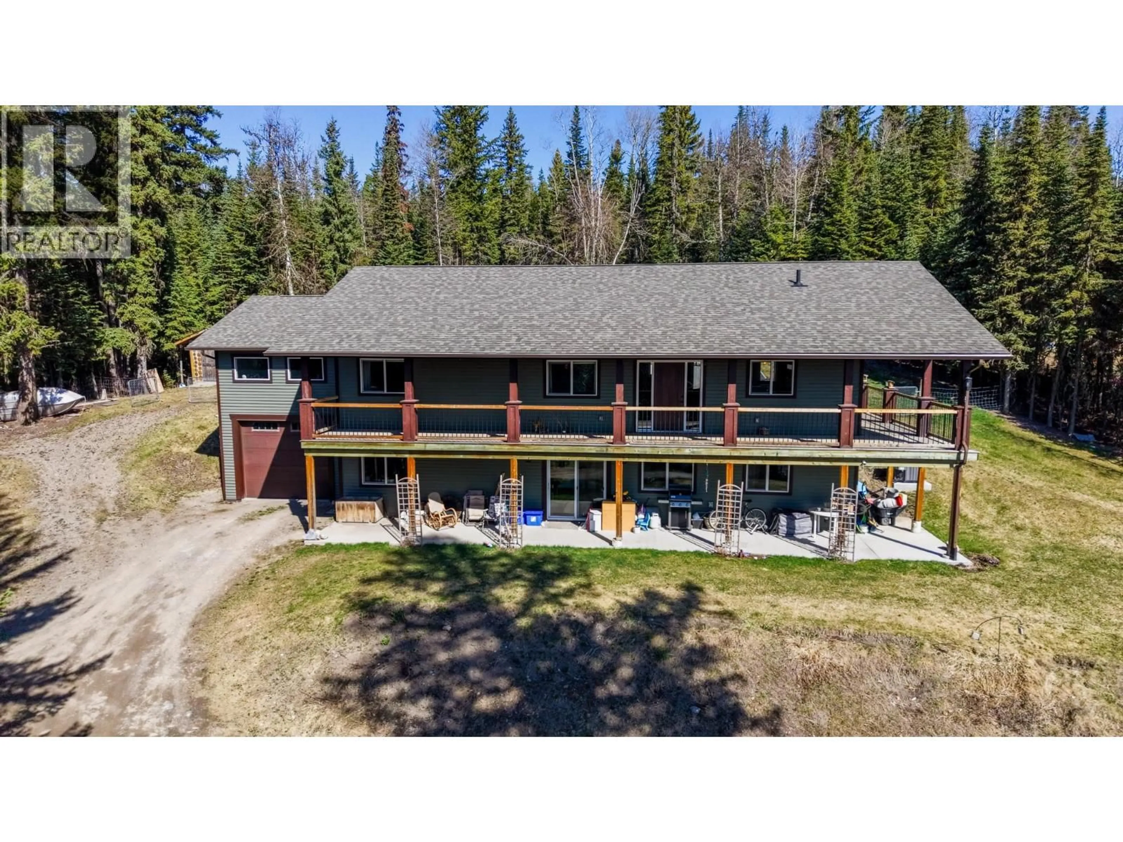 A pic from outside/outdoor area/front of a property/back of a property/a pic from drone, building for 2077 SOMMERVILLE ROAD, Prince George British Columbia V2N6T6