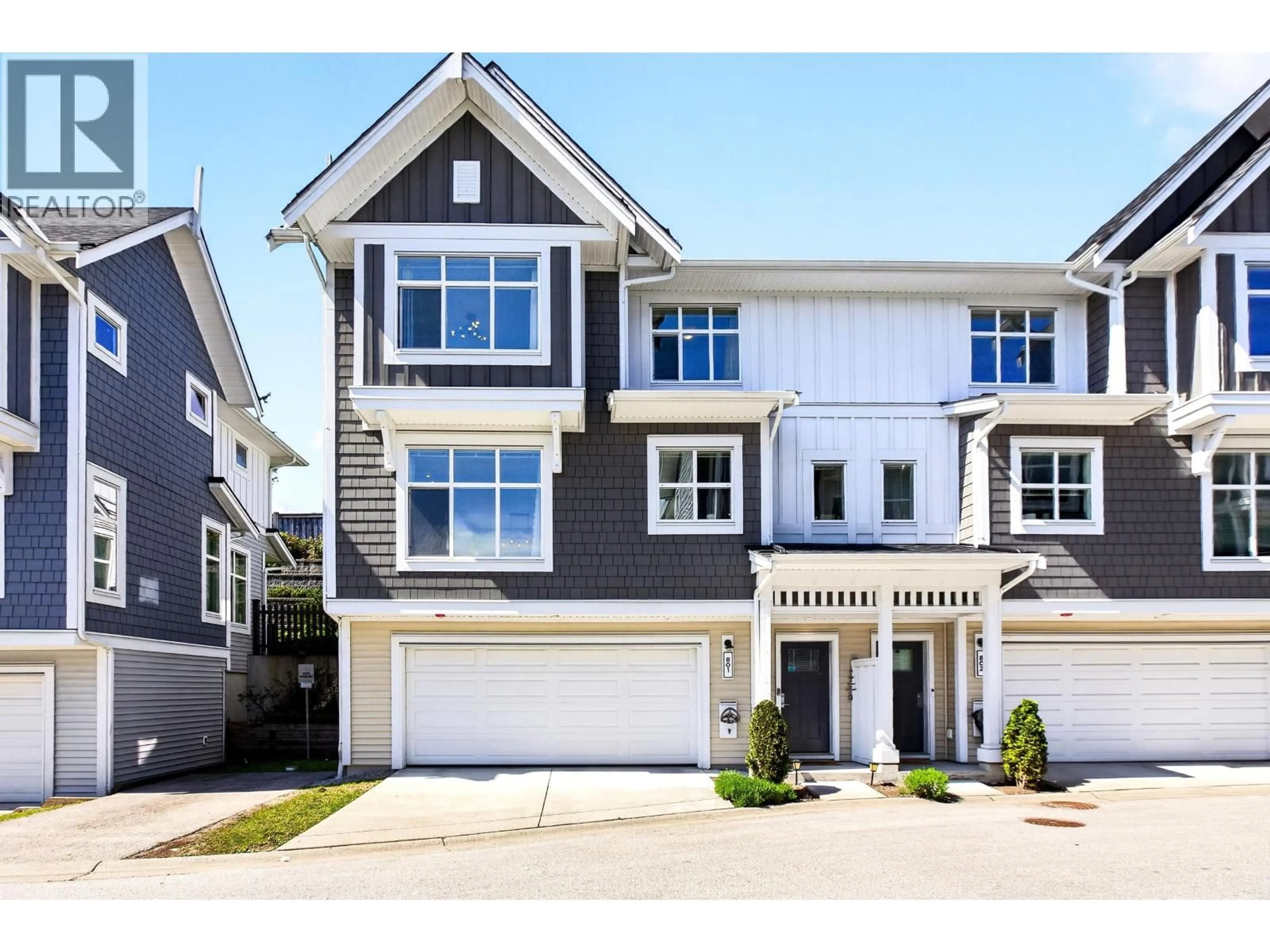 Home with vinyl exterior material, street for 801 - 11295 PAZARENA PLACE, Maple Ridge British Columbia V2X4K9