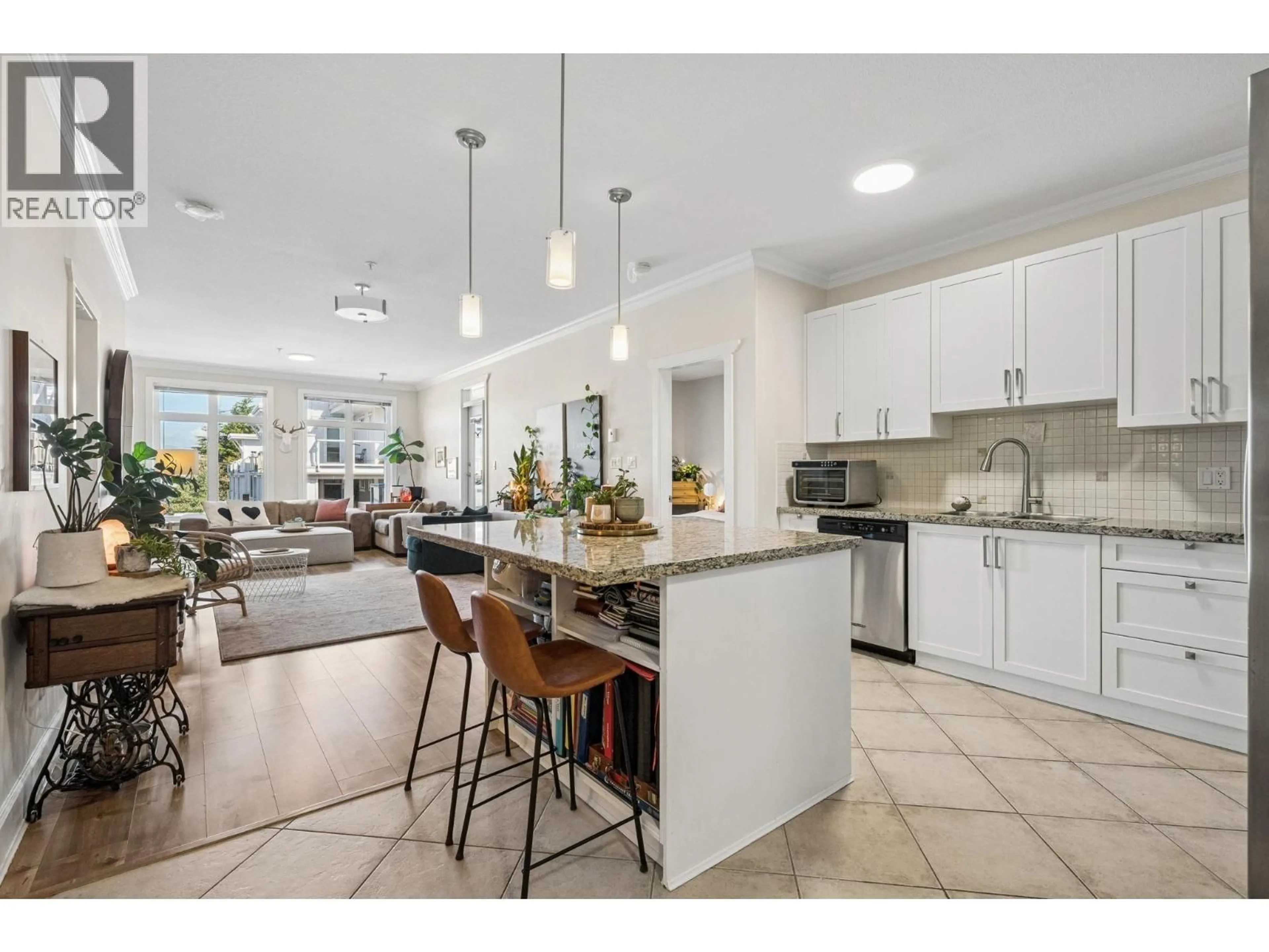 Open concept kitchen, ceramic/tile floor for 305 - 4111 BAYVIEW STREET, Richmond British Columbia V7E6T5
