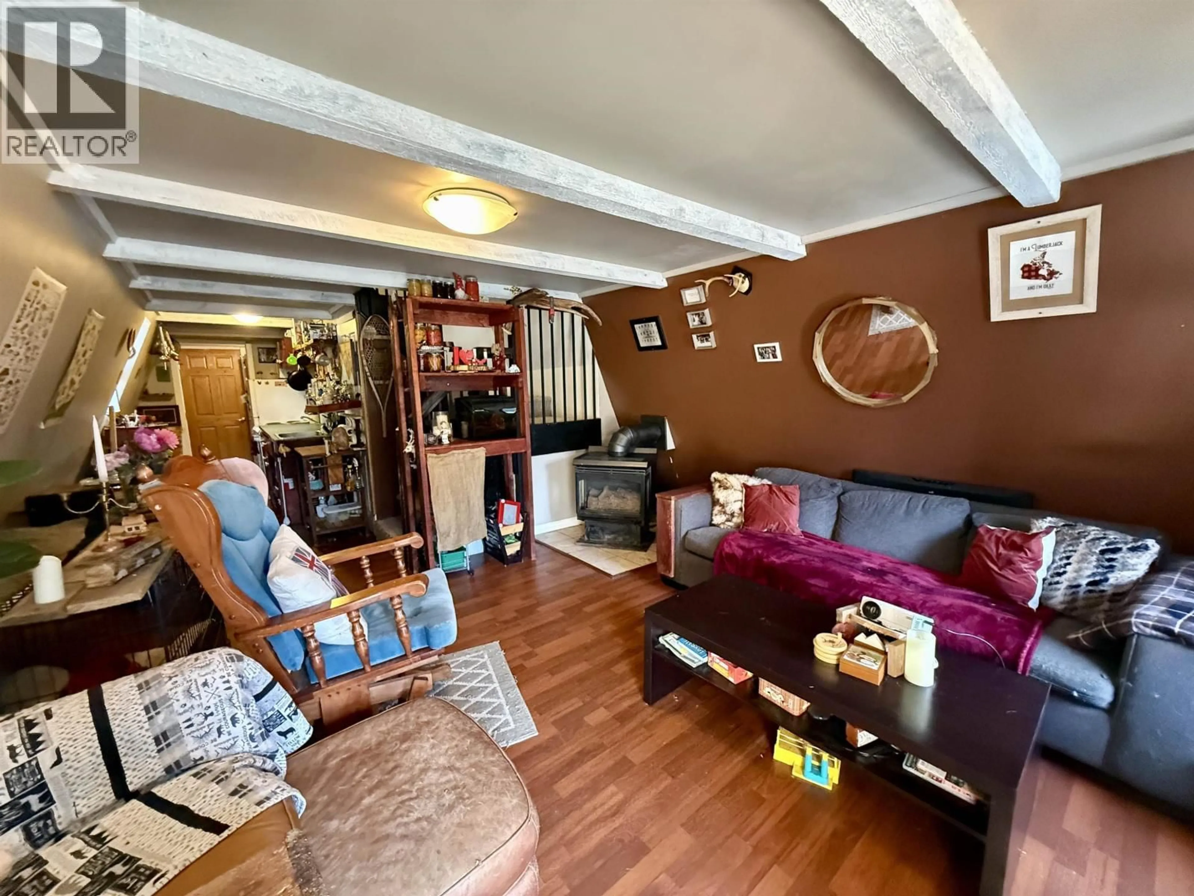 Living room with furniture, wood/laminate floor for 6580 SALMON VALLEY ROAD, Prince George British Columbia V2K5W2