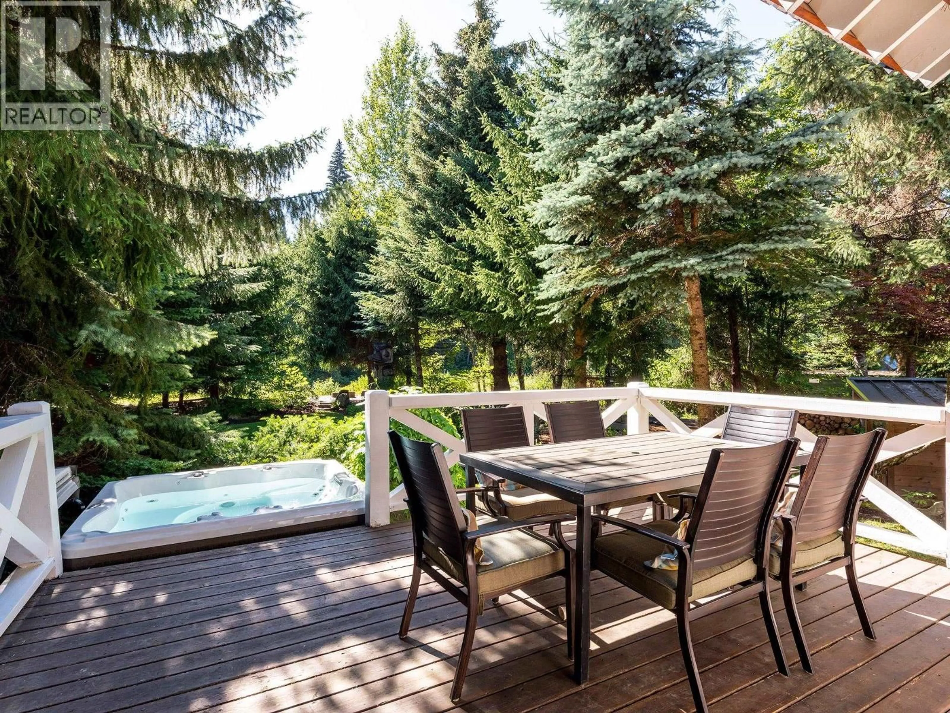 Patio, forest/trees view for 7313 FITZSIMMONS ROAD SOUTH, Whistler British Columbia V8E0E5