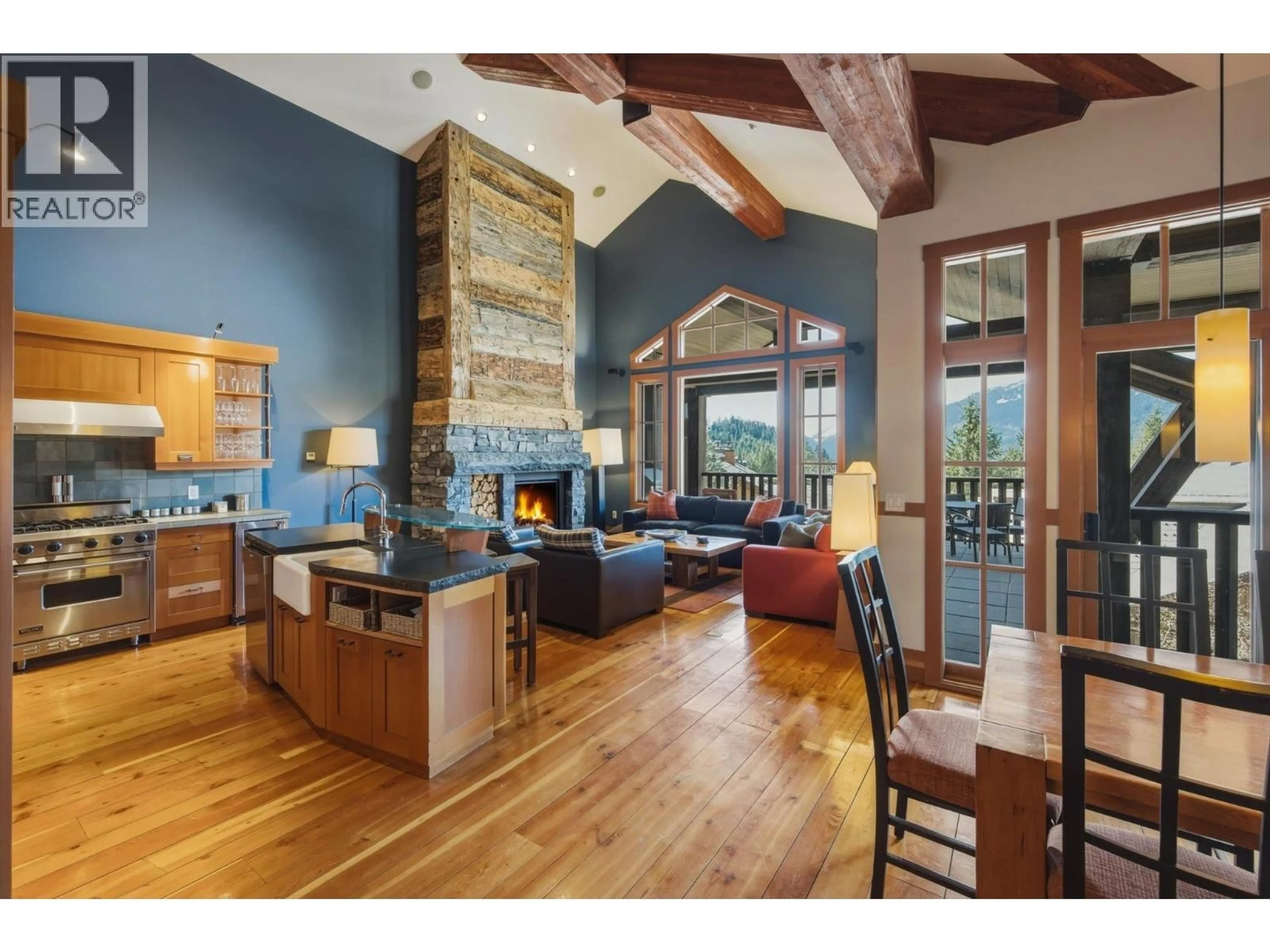 Open concept kitchen, wood/laminate floor for 12C - 2300 NORDIC DRIVE, Whistler British Columbia V8E0A6