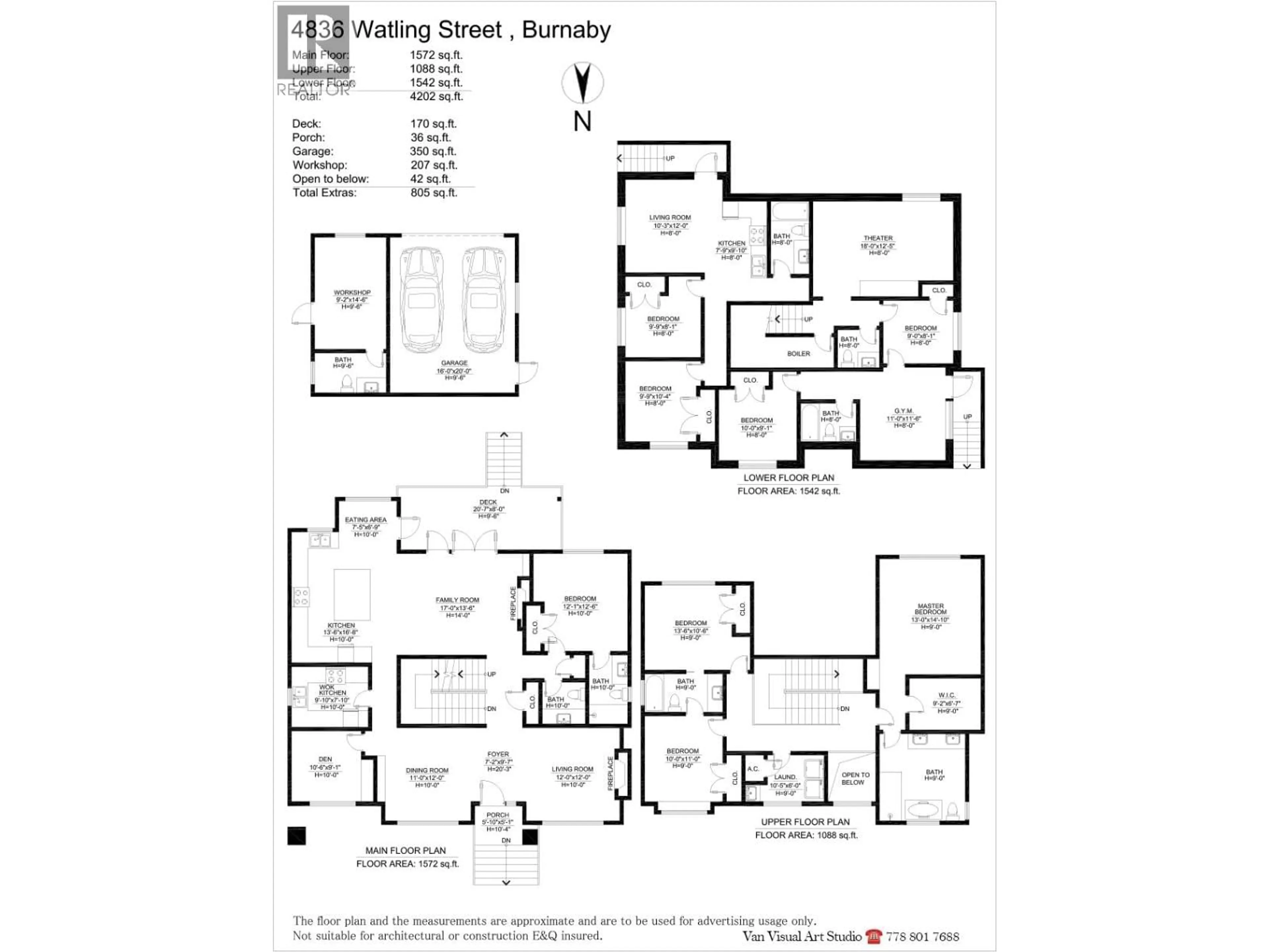 Floor plan for 4836 WATLING STREET, Burnaby British Columbia V5J1W5
