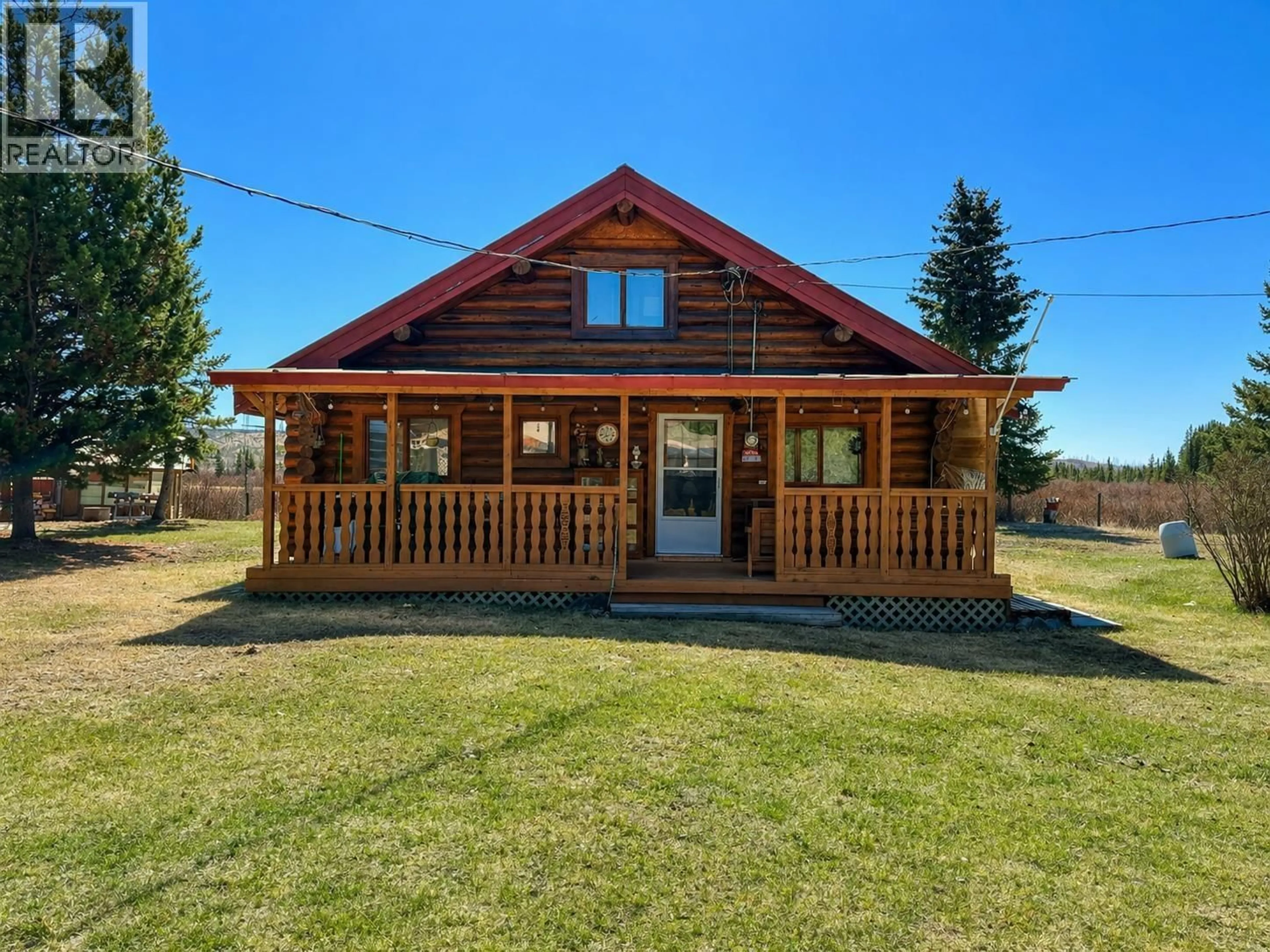 A pic from outside/outdoor area/front of a property/back of a property/a pic from drone, building for 6640 RAYFIELD ROAD, 70 Mile House British Columbia V0K2K2