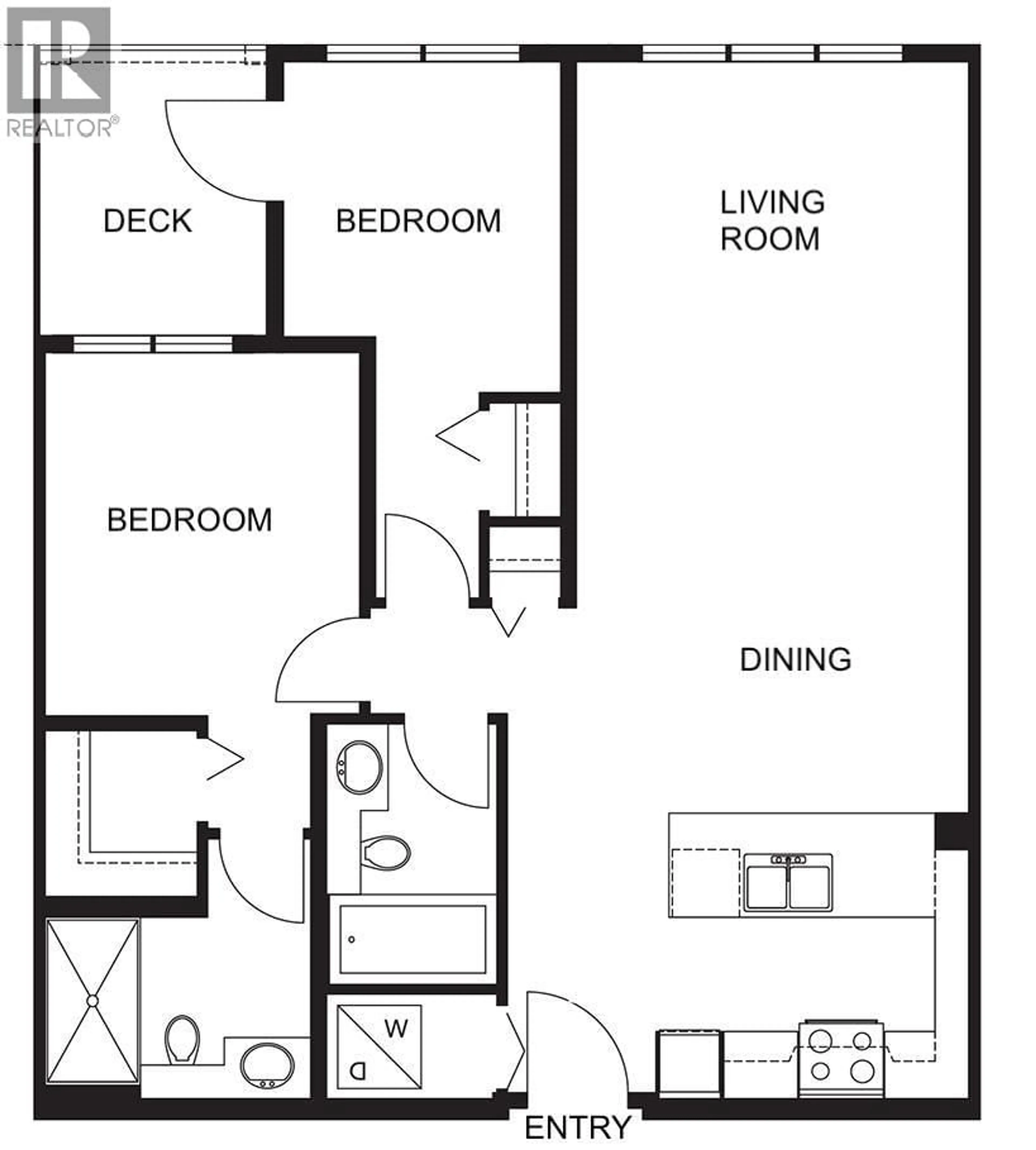 Floor plan for 102 - 9399 ALEXANDRA ROAD, Richmond British Columbia V6X0L7