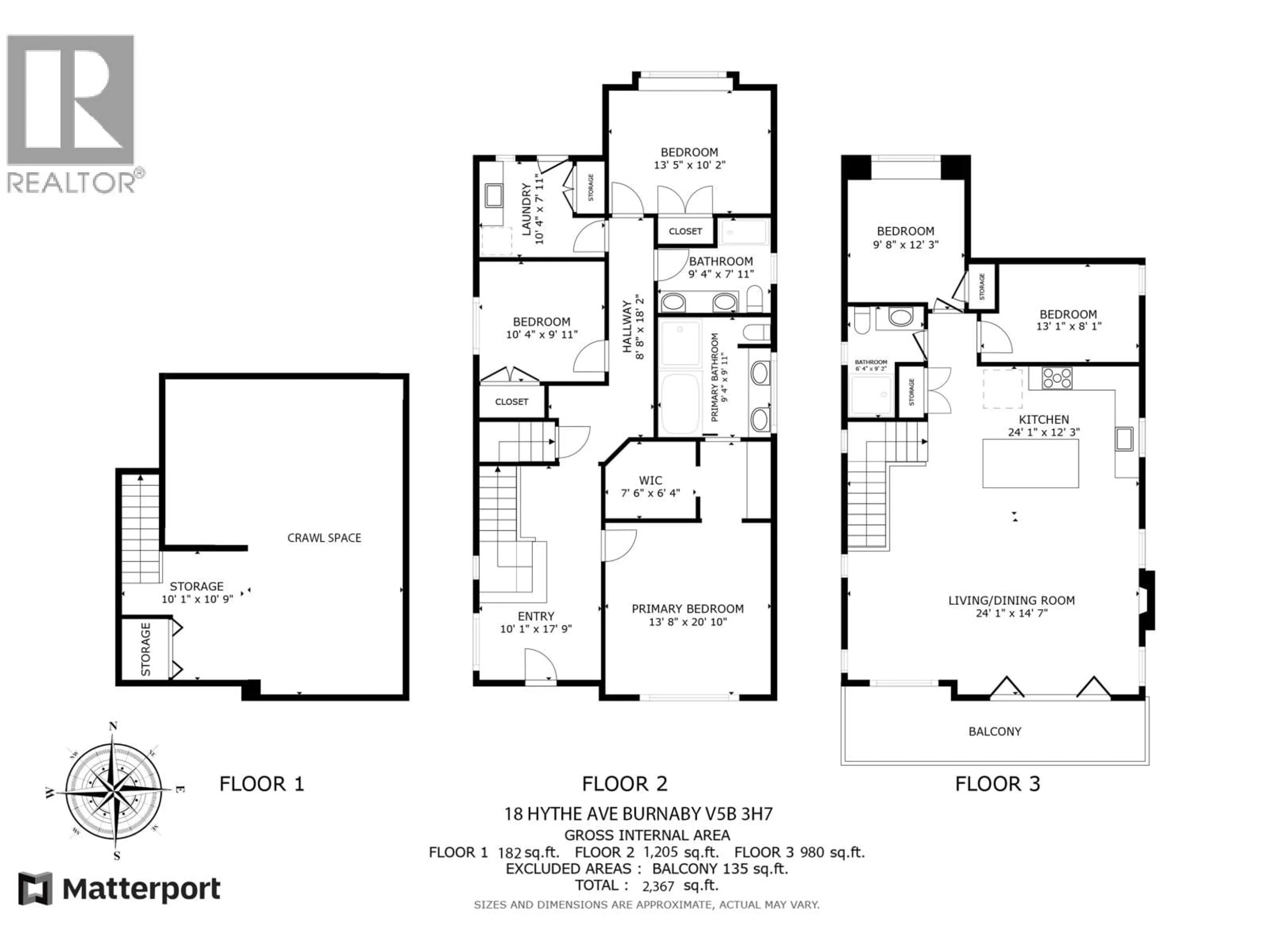 Floor plan for 18 HYTHE AVENUE, Burnaby British Columbia V5B3H7