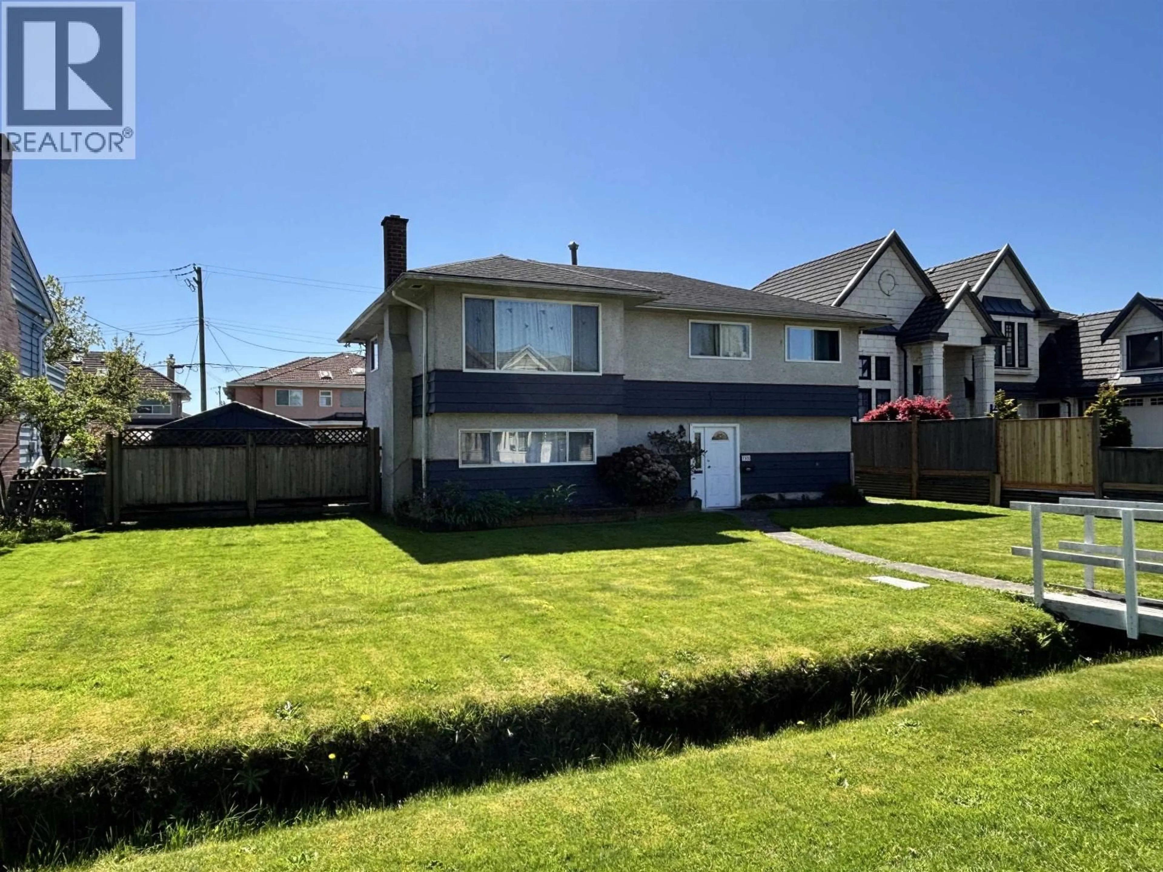 A pic from outside/outdoor area/front of a property/back of a property/a pic from drone, street for 7300 AFTON DRIVE, Richmond British Columbia V7A1A1