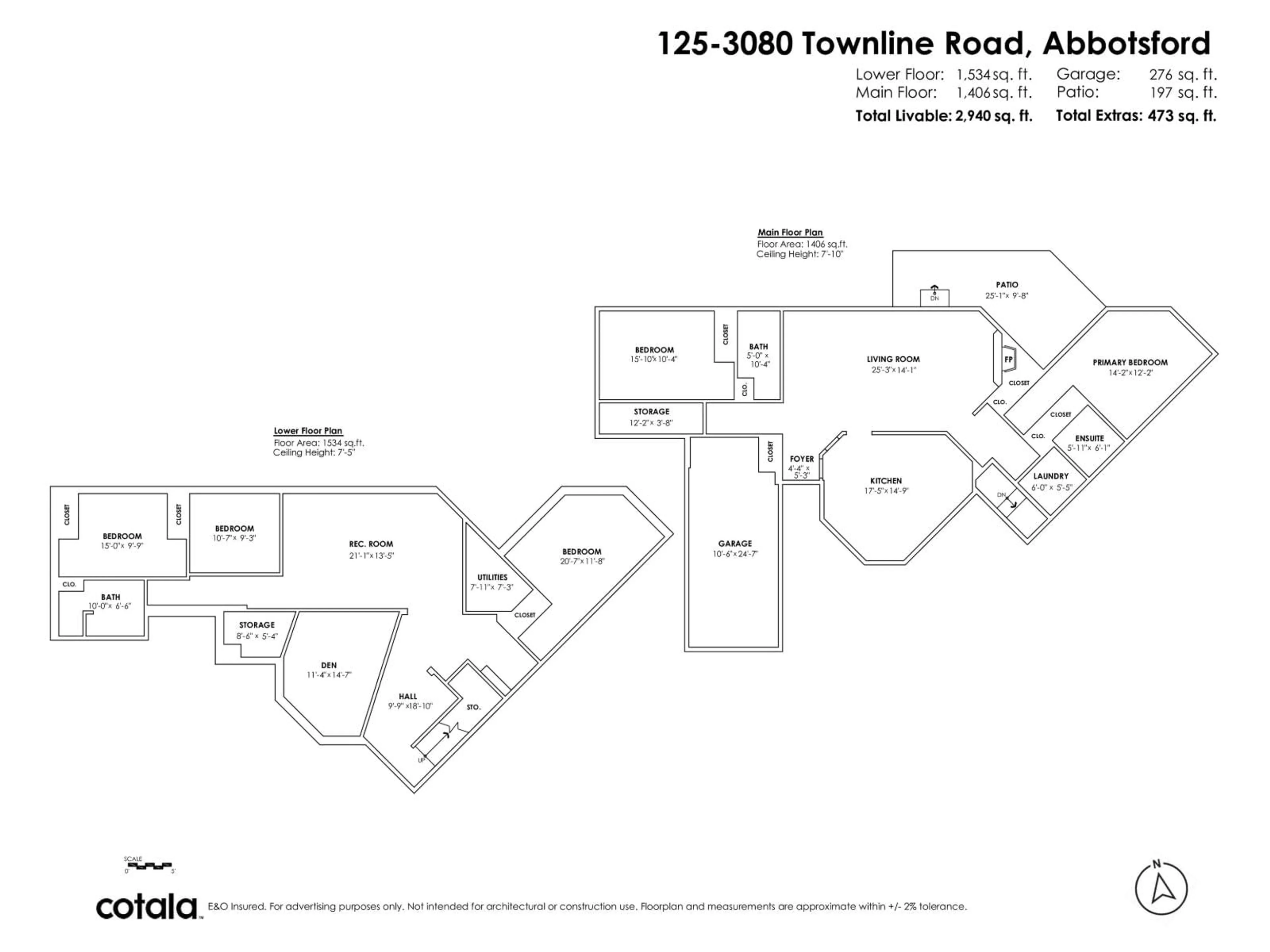 Floor plan for 125 - 3080 TOWNLINE ROAD, Abbotsford British Columbia V2T5M2