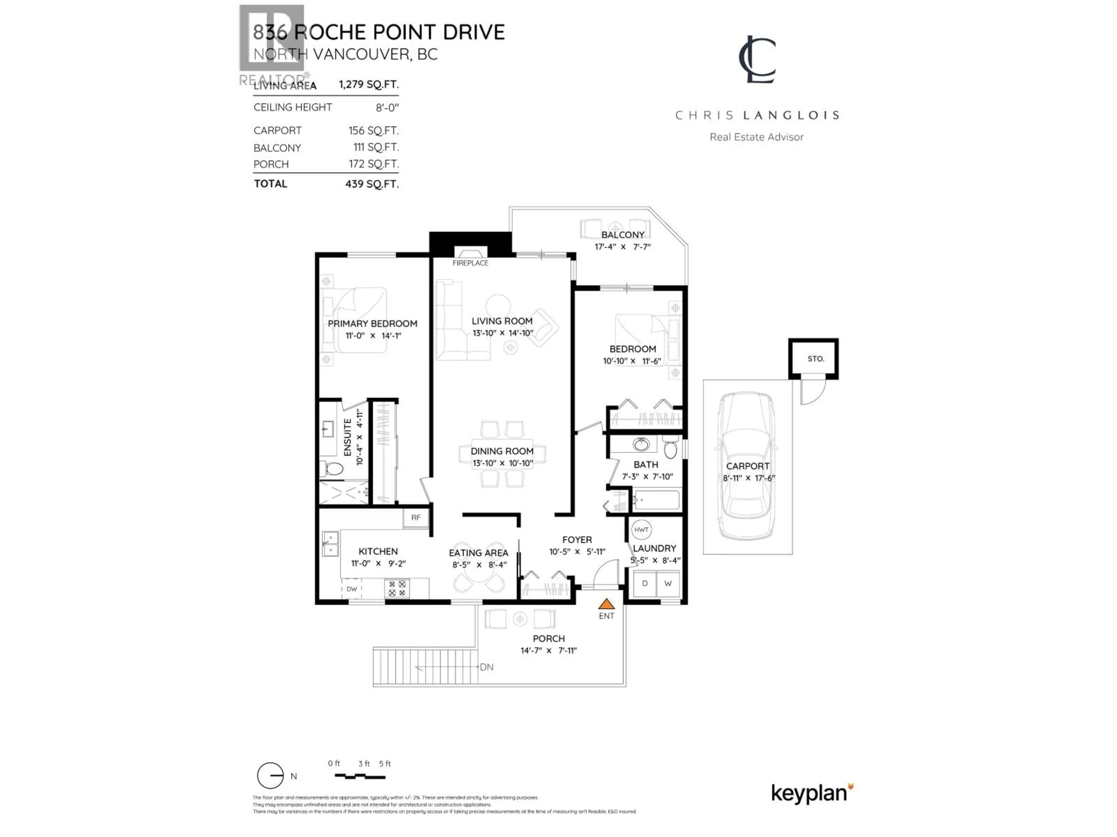 Floor plan for 836 ROCHE POINT DRIVE, North Vancouver British Columbia V7H2T9
