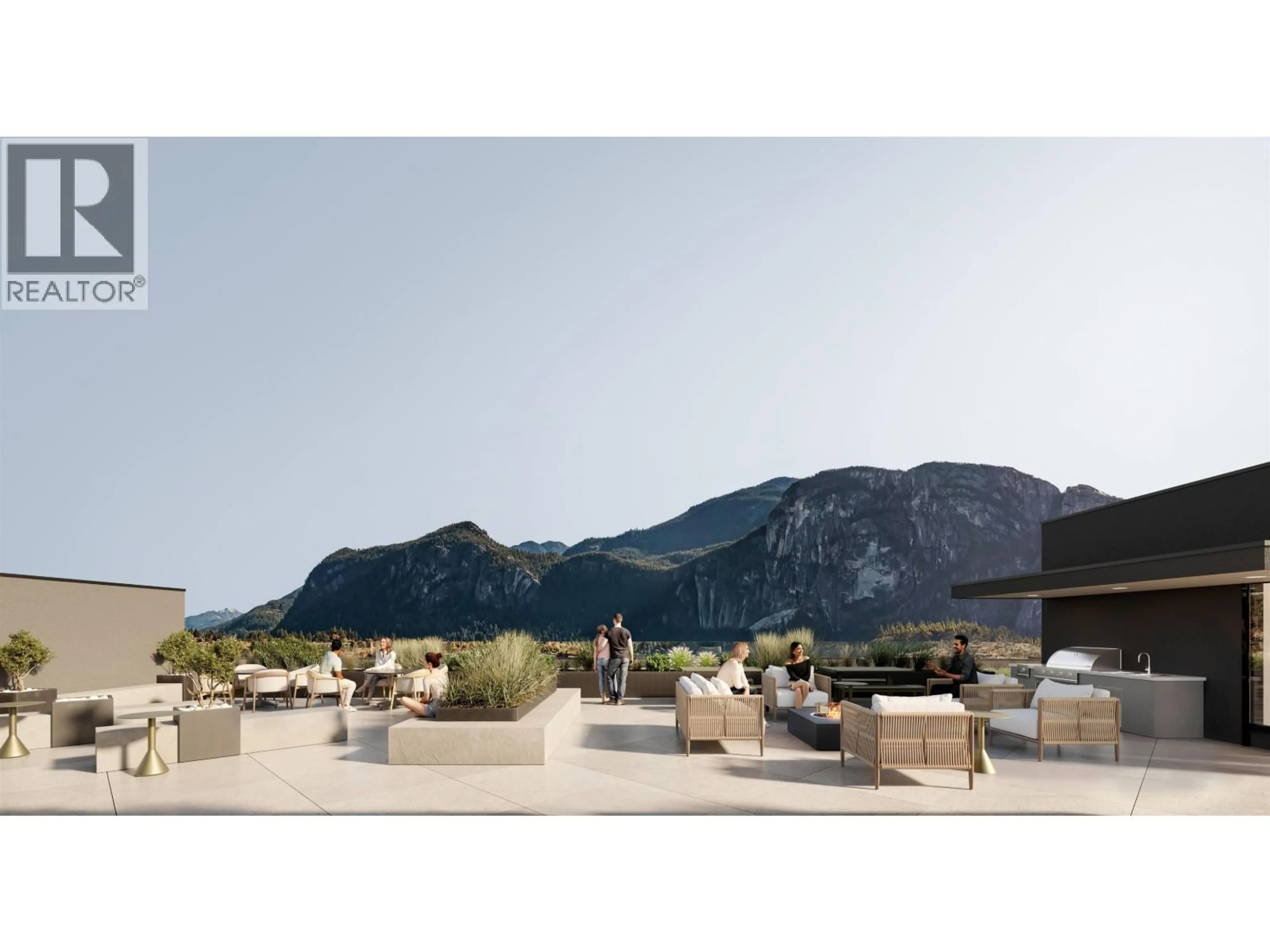 Patio, mountain view for 406 - 38028 THIRD AVENUE, Squamish British Columbia V8B0B3
