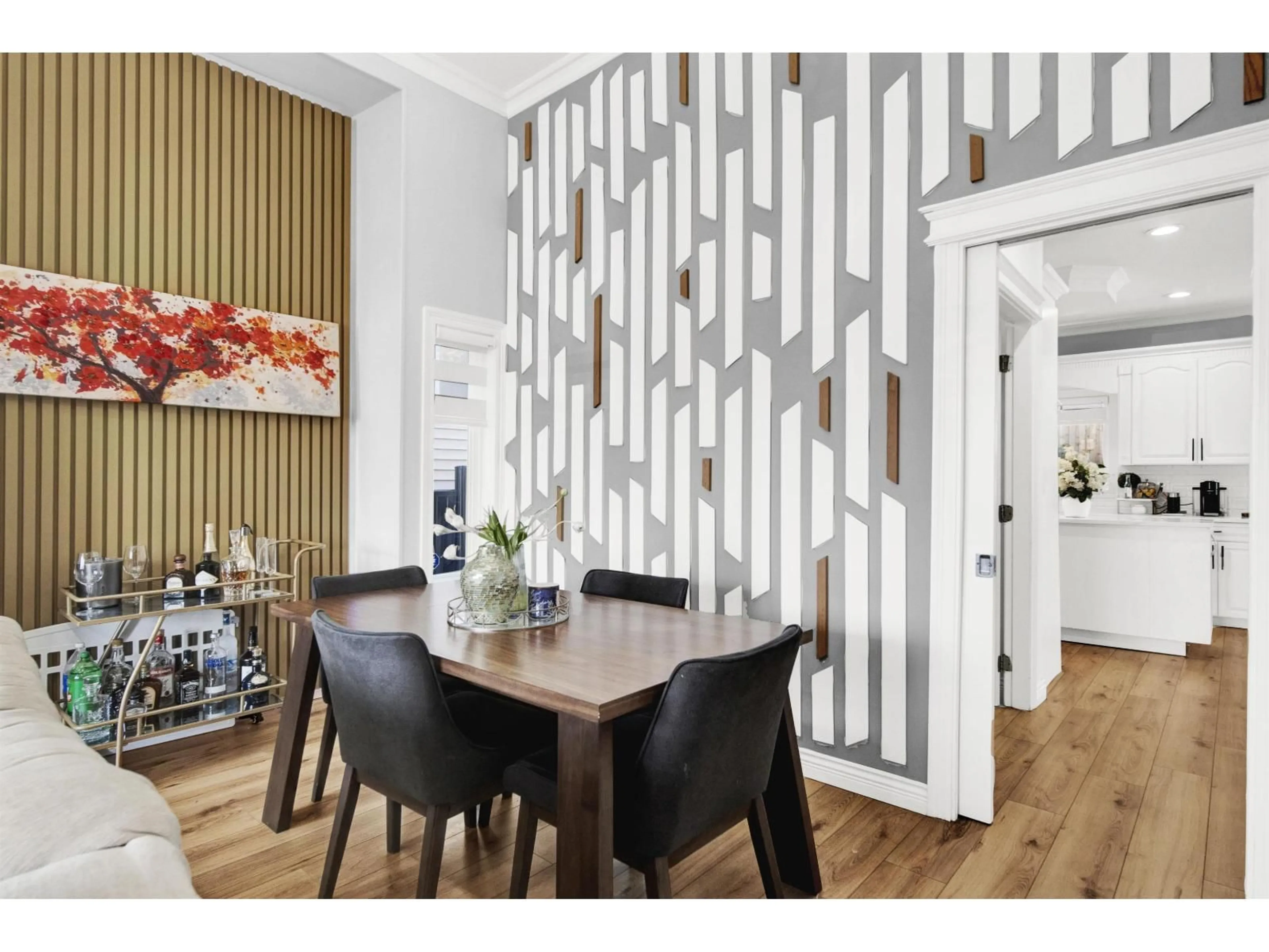 Dining room, wood/laminate floor for 7105 150A STREET, Surrey British Columbia V3S2E2