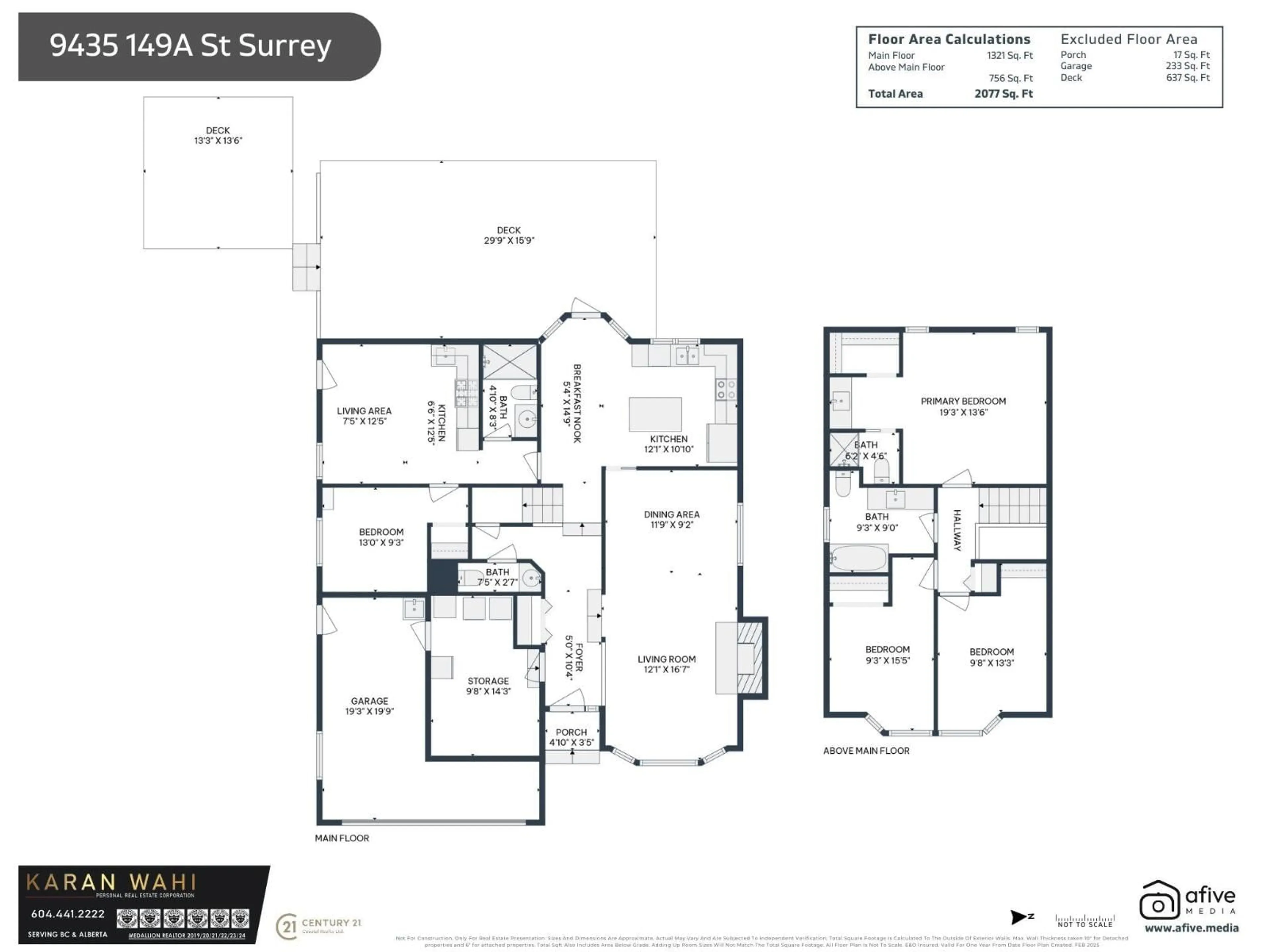 Floor plan for 9435 149A STREET, Surrey British Columbia V3R7V6