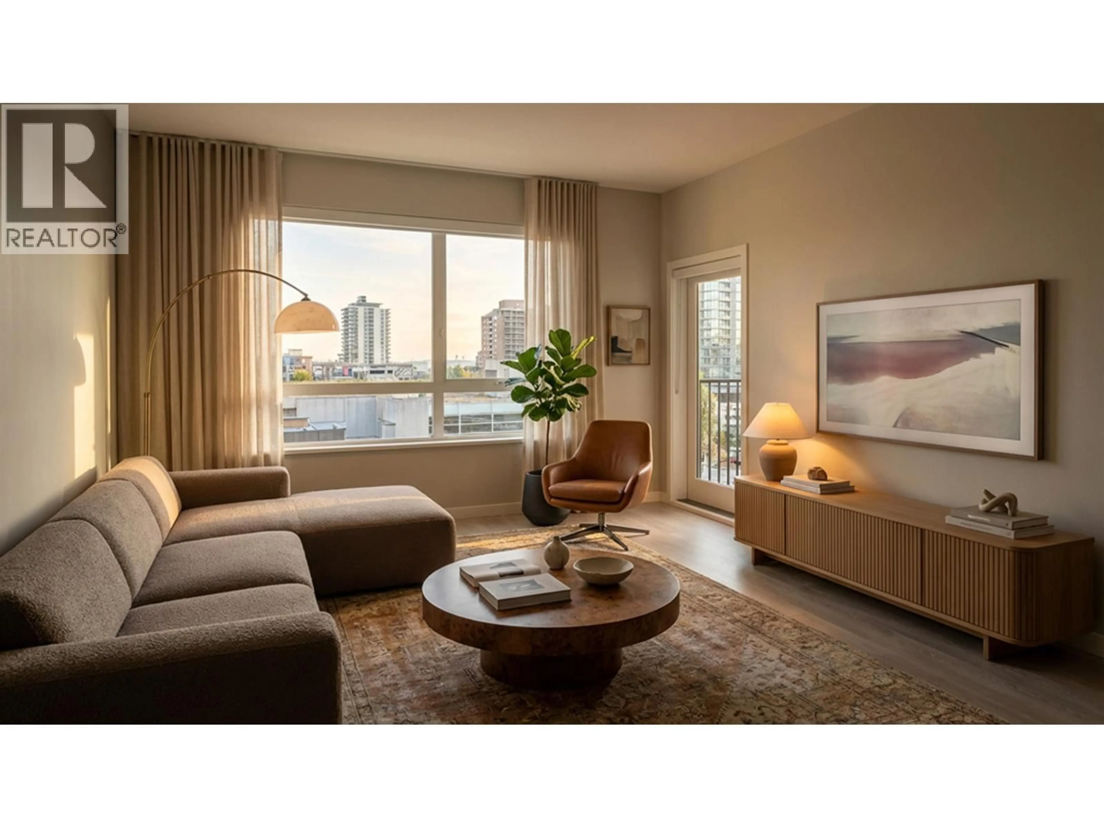 Living room with furniture, wood/laminate floor for 402 - 110 17TH STREET, North Vancouver British Columbia V7L0K4