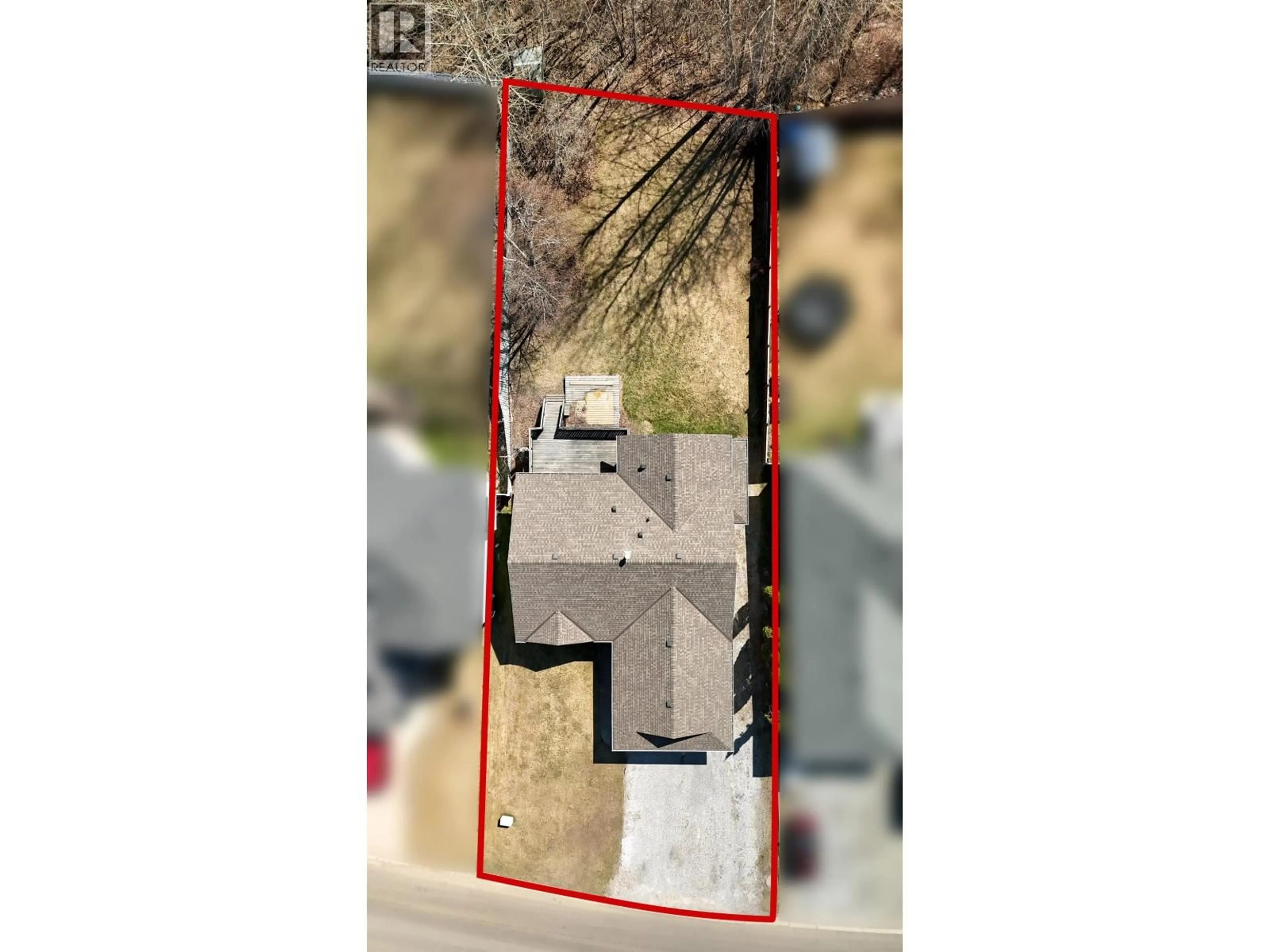 A pic from outside/outdoor area/front of a property/back of a property/a pic from drone, street for 4311 FOSTER ROAD, Prince George British Columbia V2N5H7