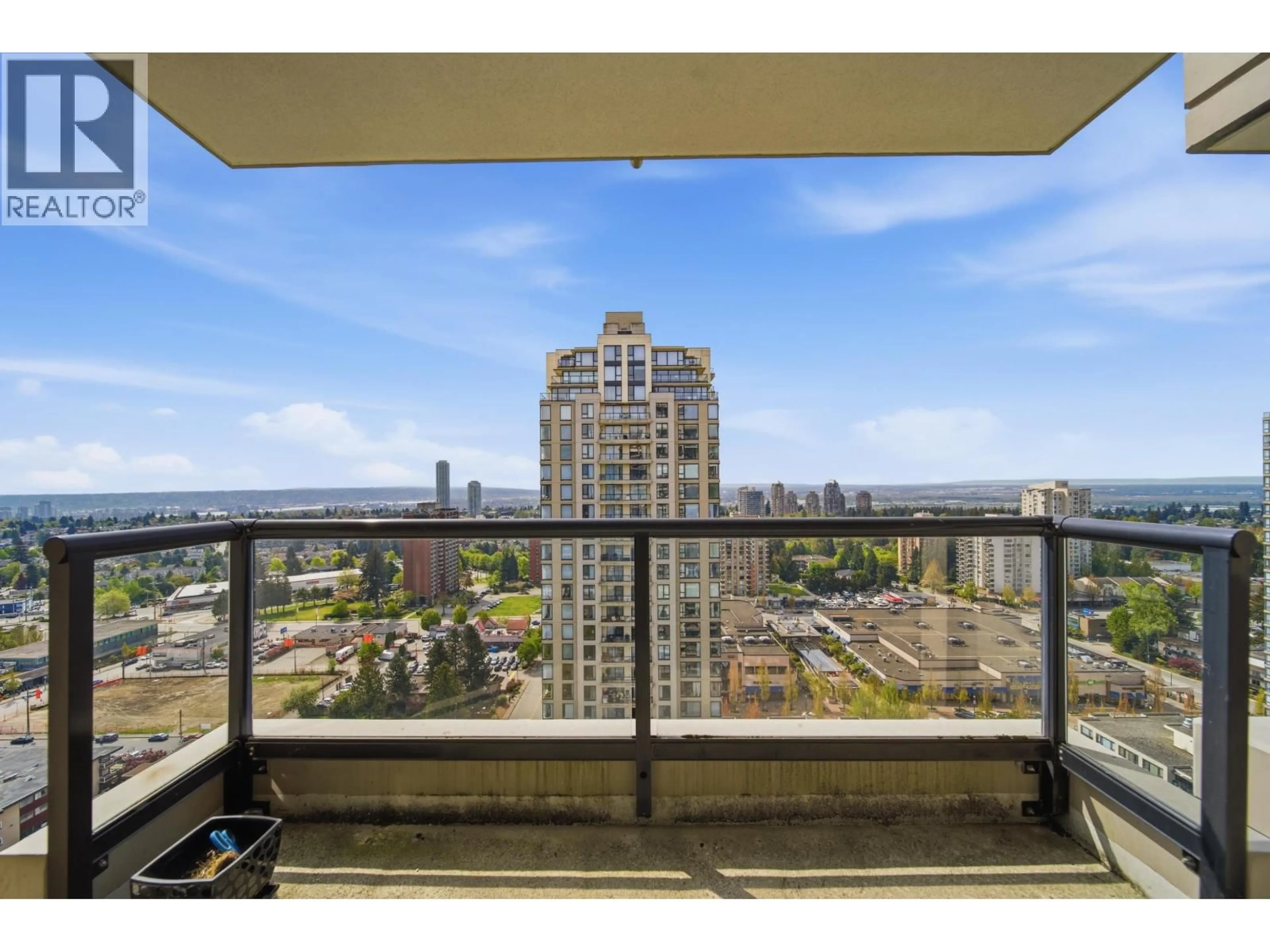 Balcony in the apartment, city buildings view from balcony for 2408 - 7178 COLLIER STREET, Burnaby British Columbia V5E4N7