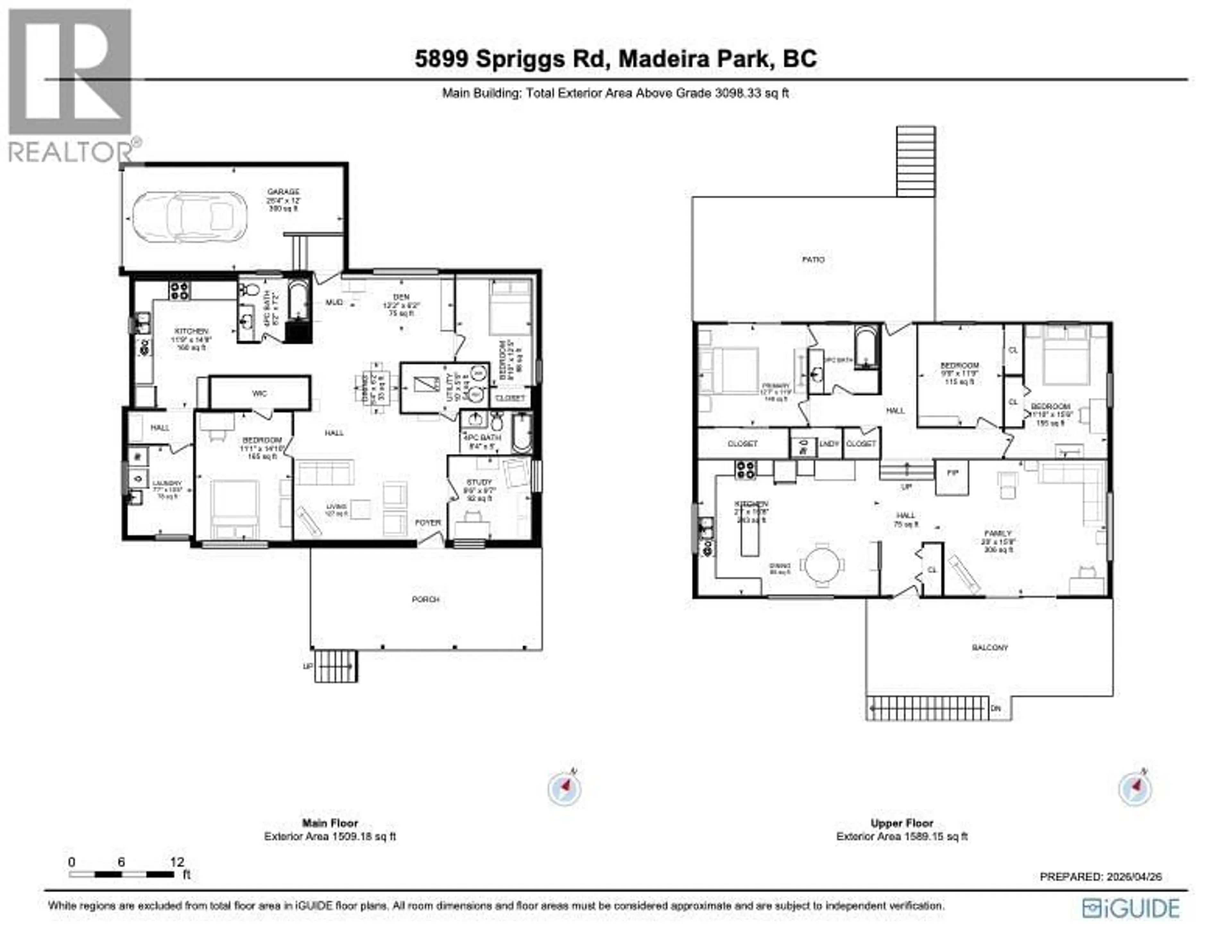 Floor plan for 5899 SPRIGGS ROAD, Madeira Park British Columbia V0N2H0