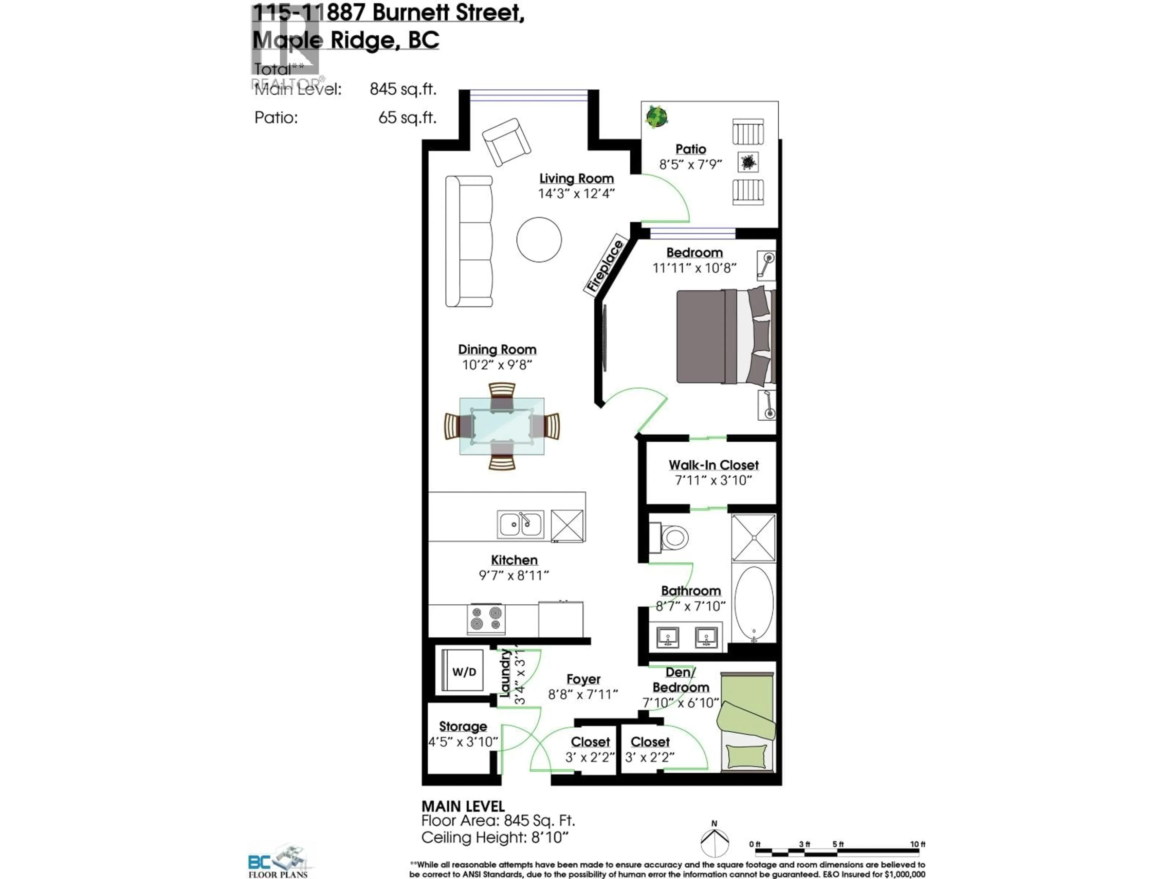 Floor plan for 115 - 11887 BURNETT STREET, Maple Ridge British Columbia V2X6P6