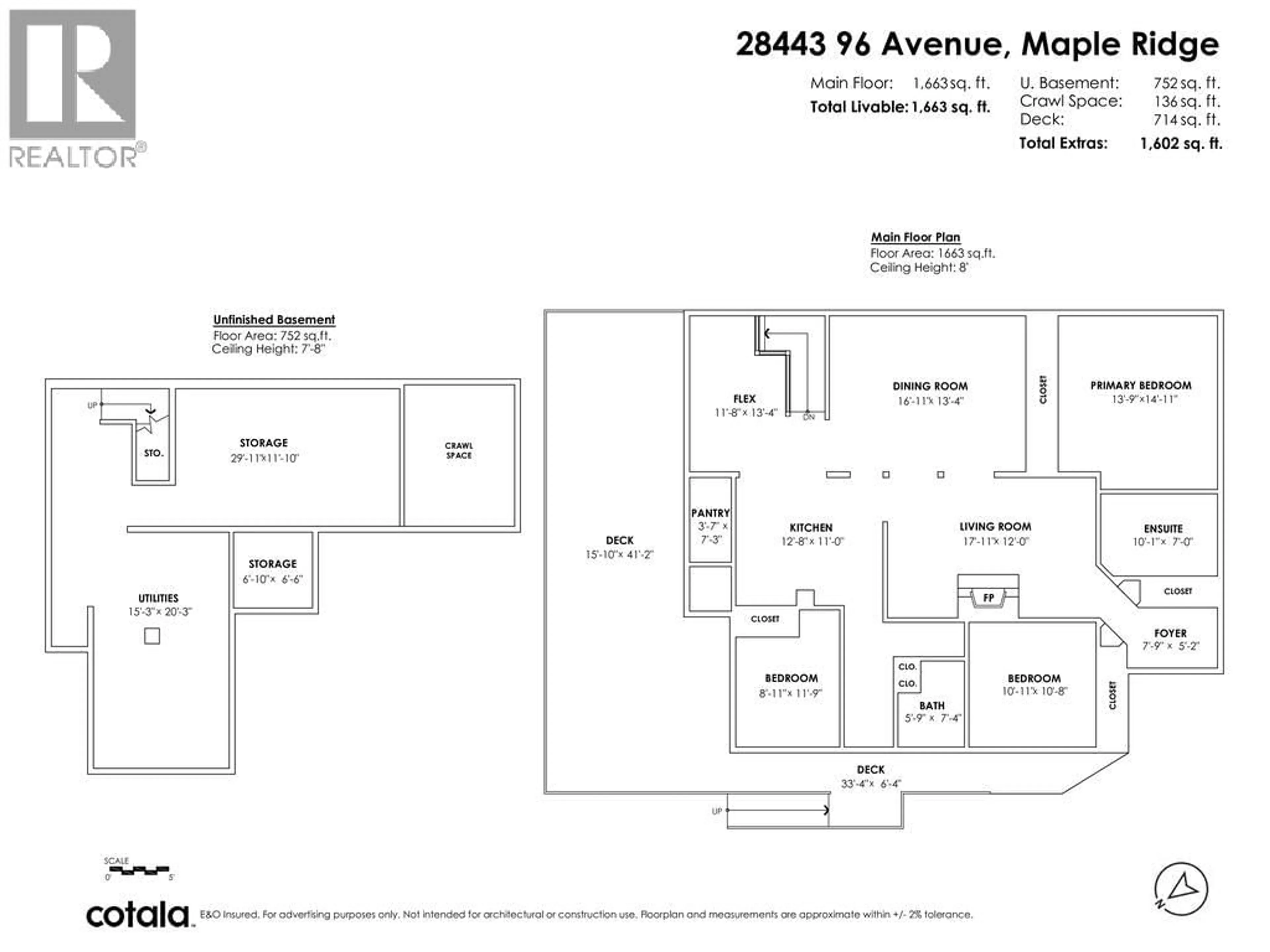 Floor plan for 28443 96 AVENUE, Maple Ridge British Columbia V2W1L2