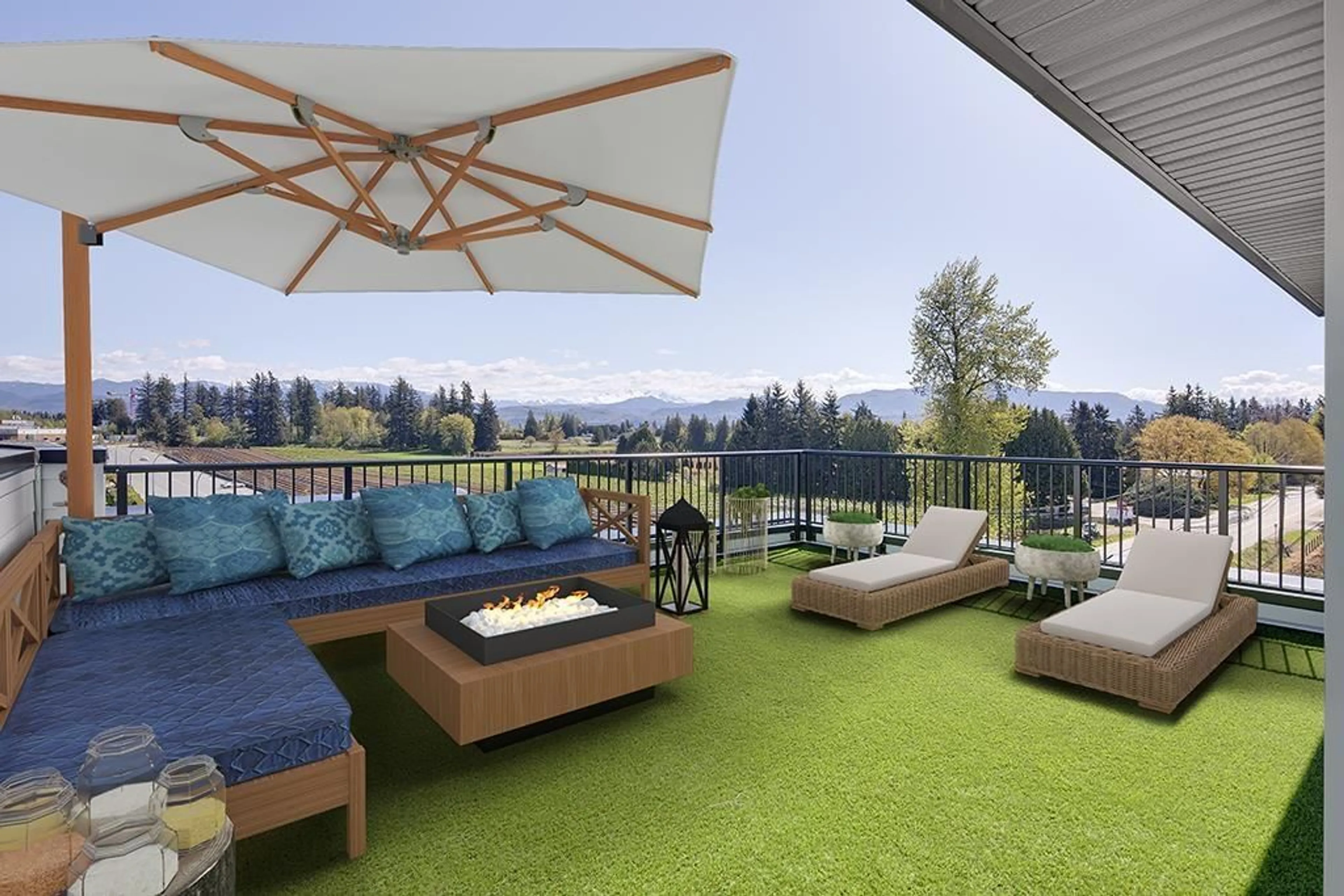 Patio, mountain view for 65 - 1419 MCCALLUM ROAD, Abbotsford British Columbia V2S8B2