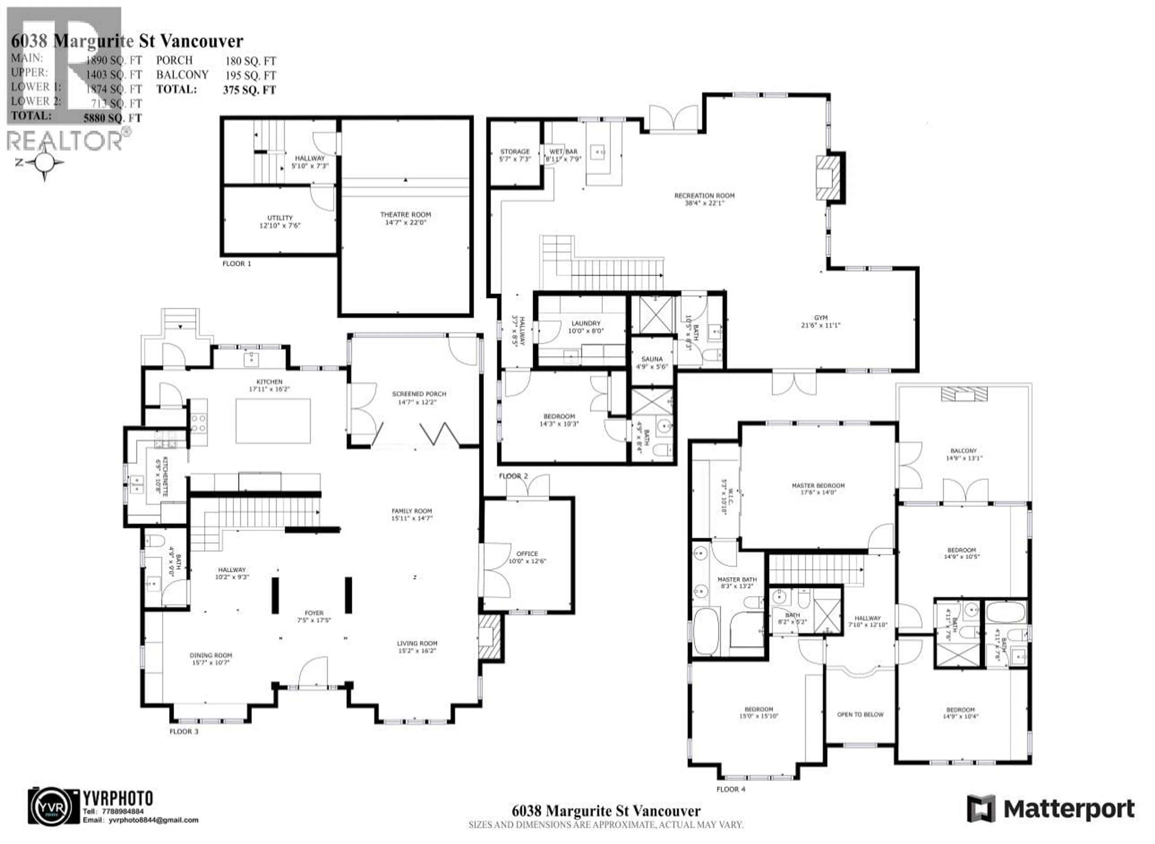 Floor plan for 6038 MARGUERITE STREET, Vancouver British Columbia V6M3L1