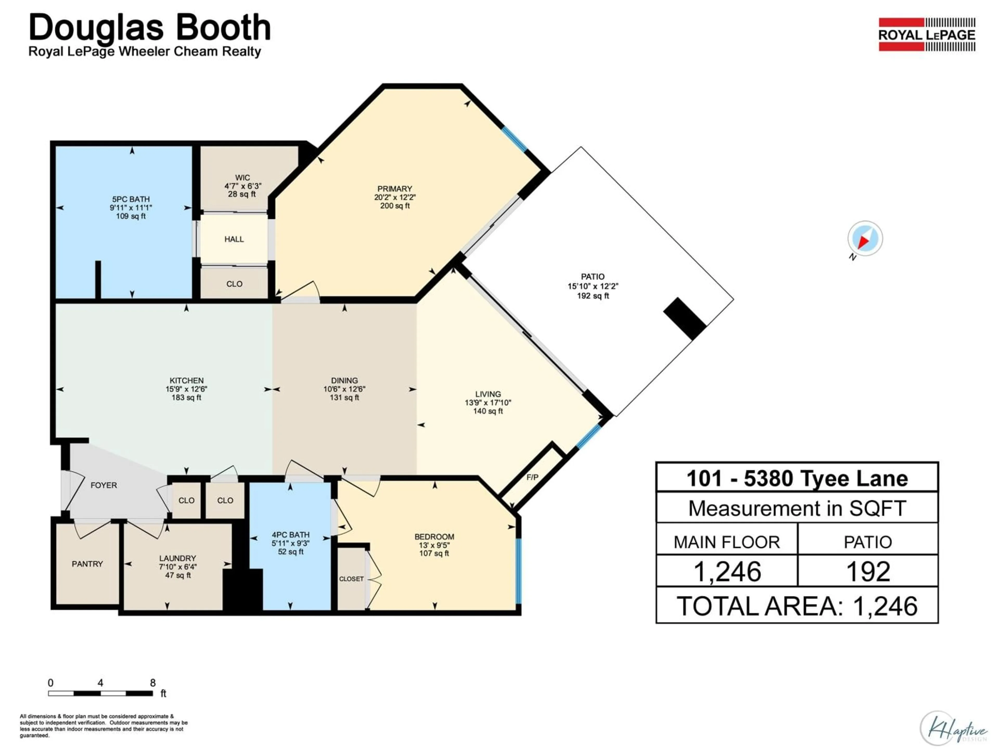 Floor plan for 101 - 5380 TYEE LANE, Chilliwack British Columbia V2R6B6