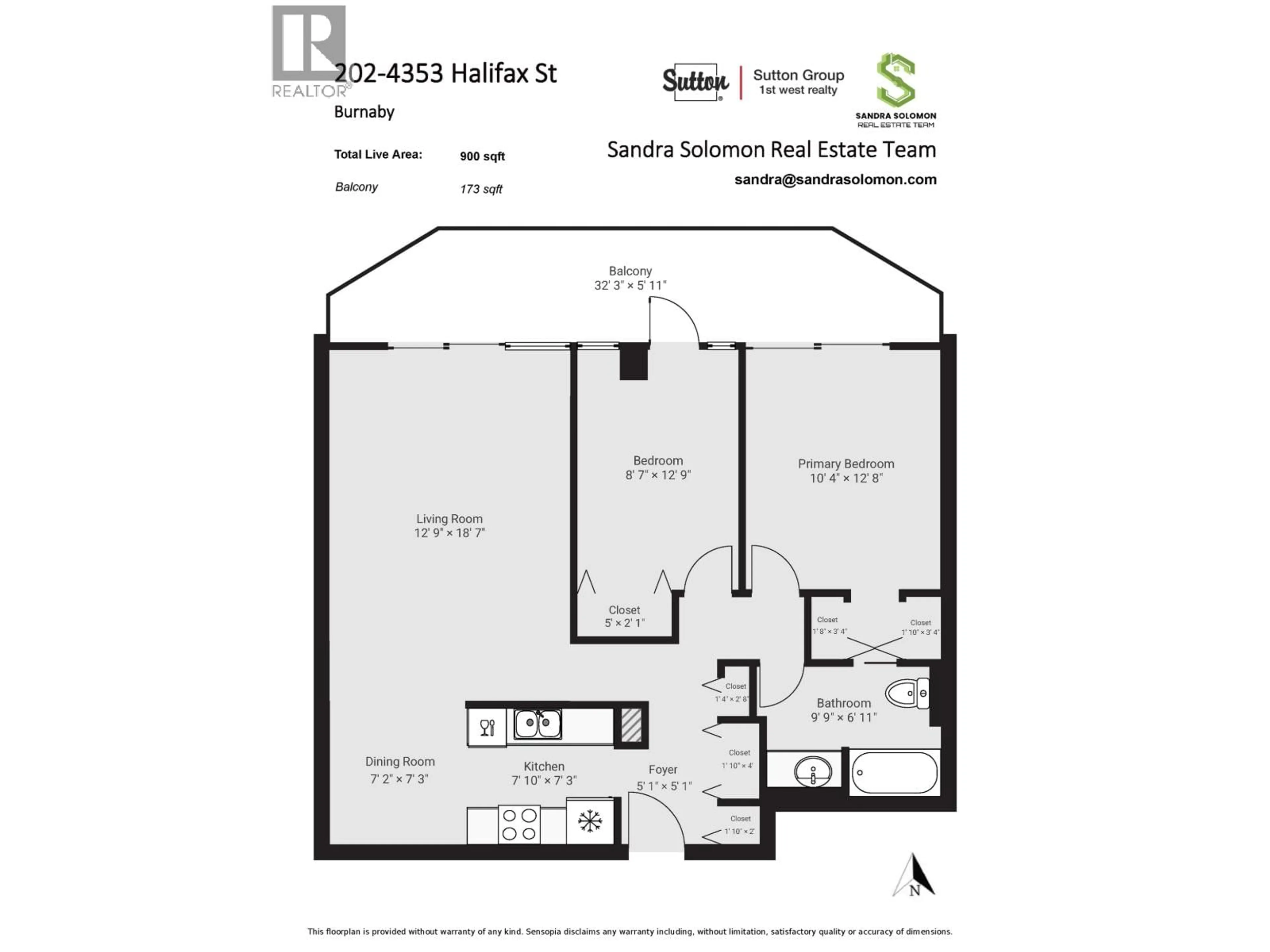 Floor plan for 202 - 4353 HALIFAX STREET, Burnaby British Columbia V5C5Z4