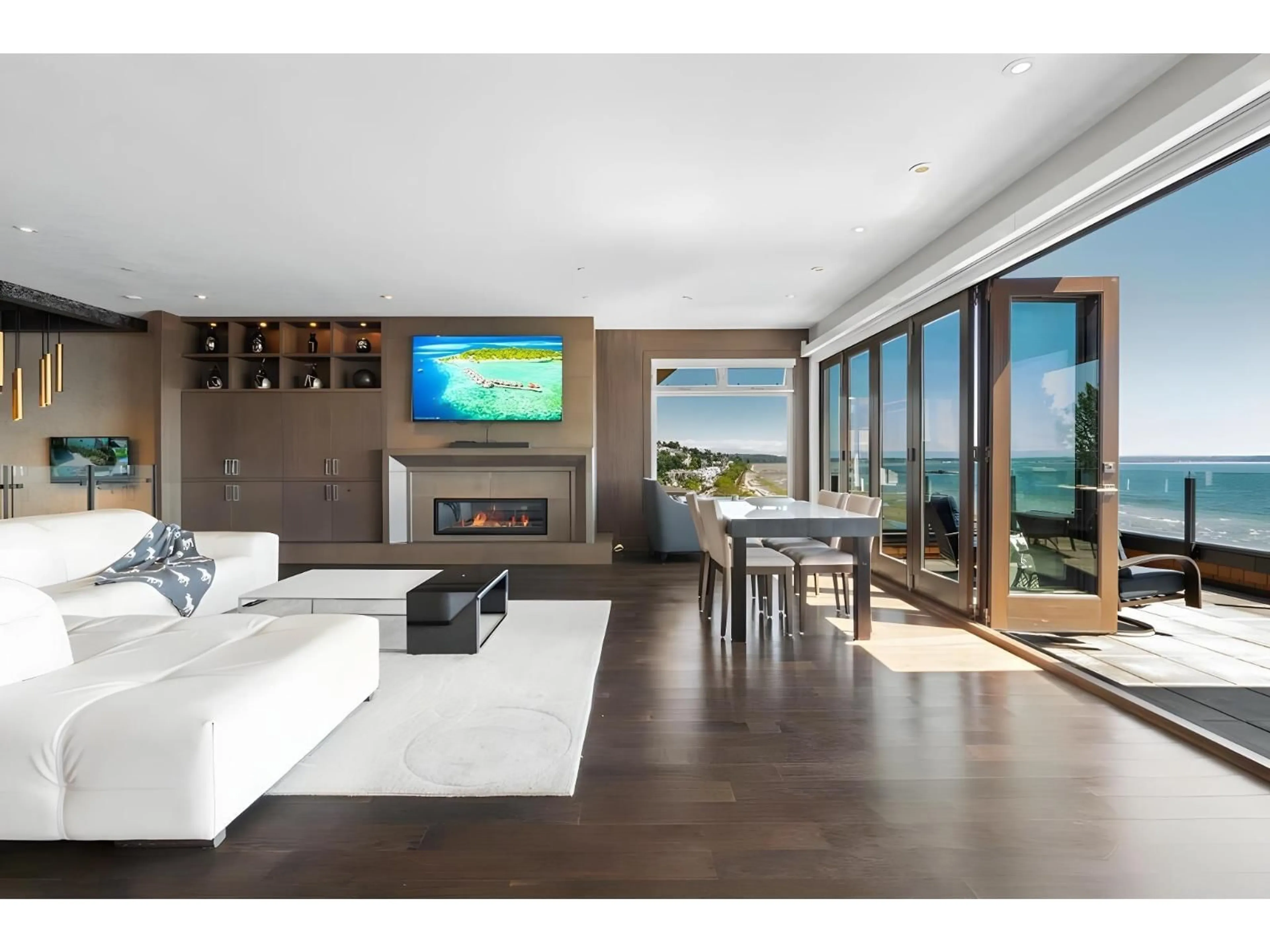 Living room with furniture, unknown for 14495 MARINE DRIVE, White Rock British Columbia V4B1B4