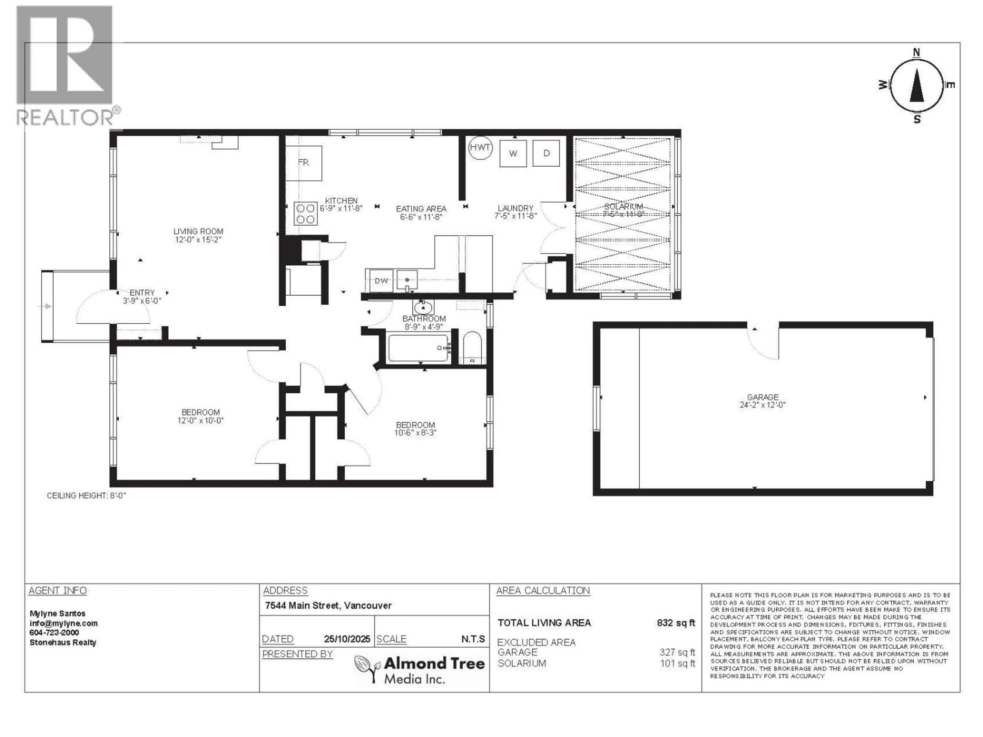 Floor plan for 7544 MAIN STREET, Vancouver British Columbia V5X3J9
