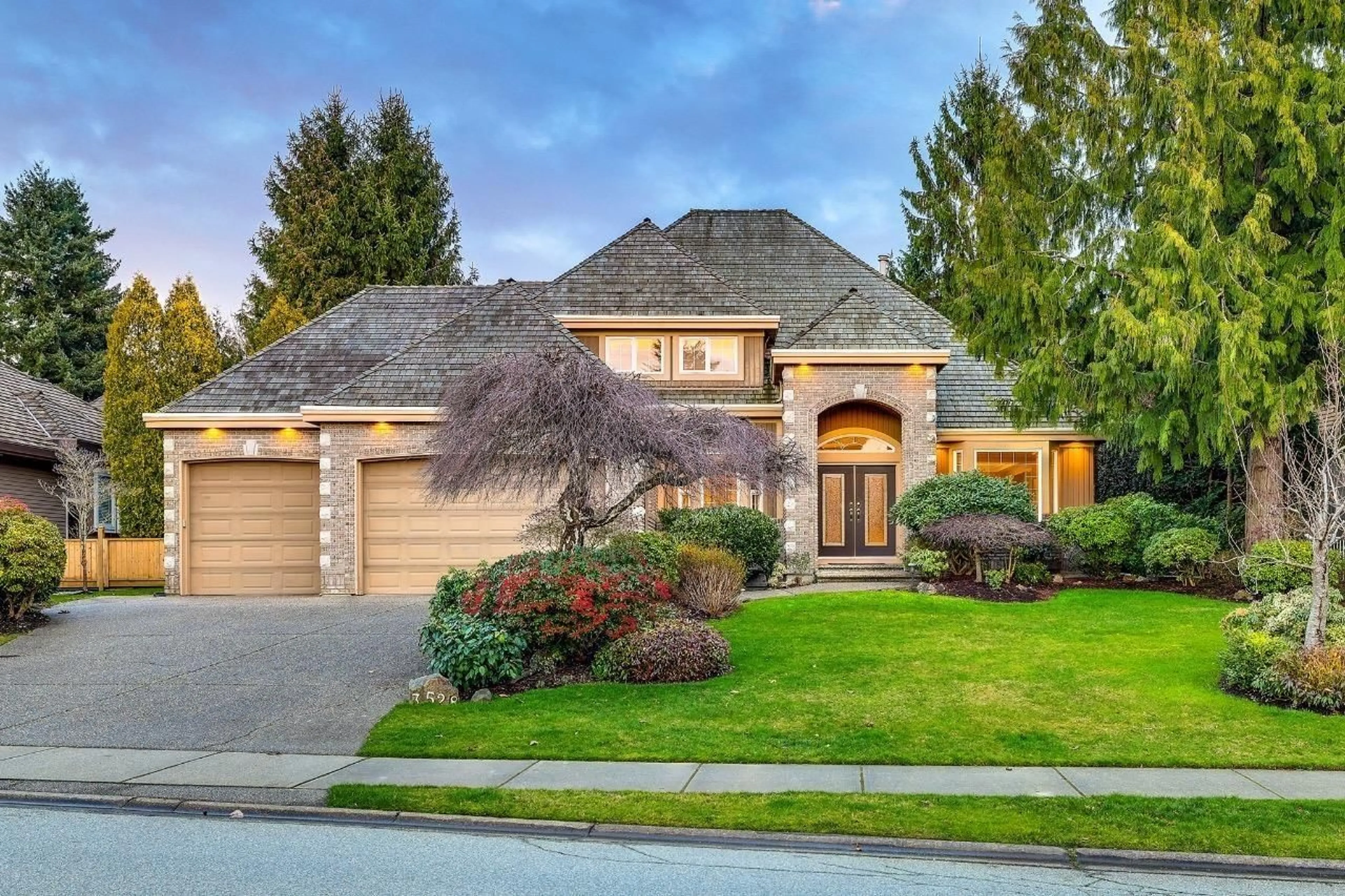 Home with brick exterior material, street for 3528 CANTERBURY DRIVE, Surrey British Columbia V3Z0G8