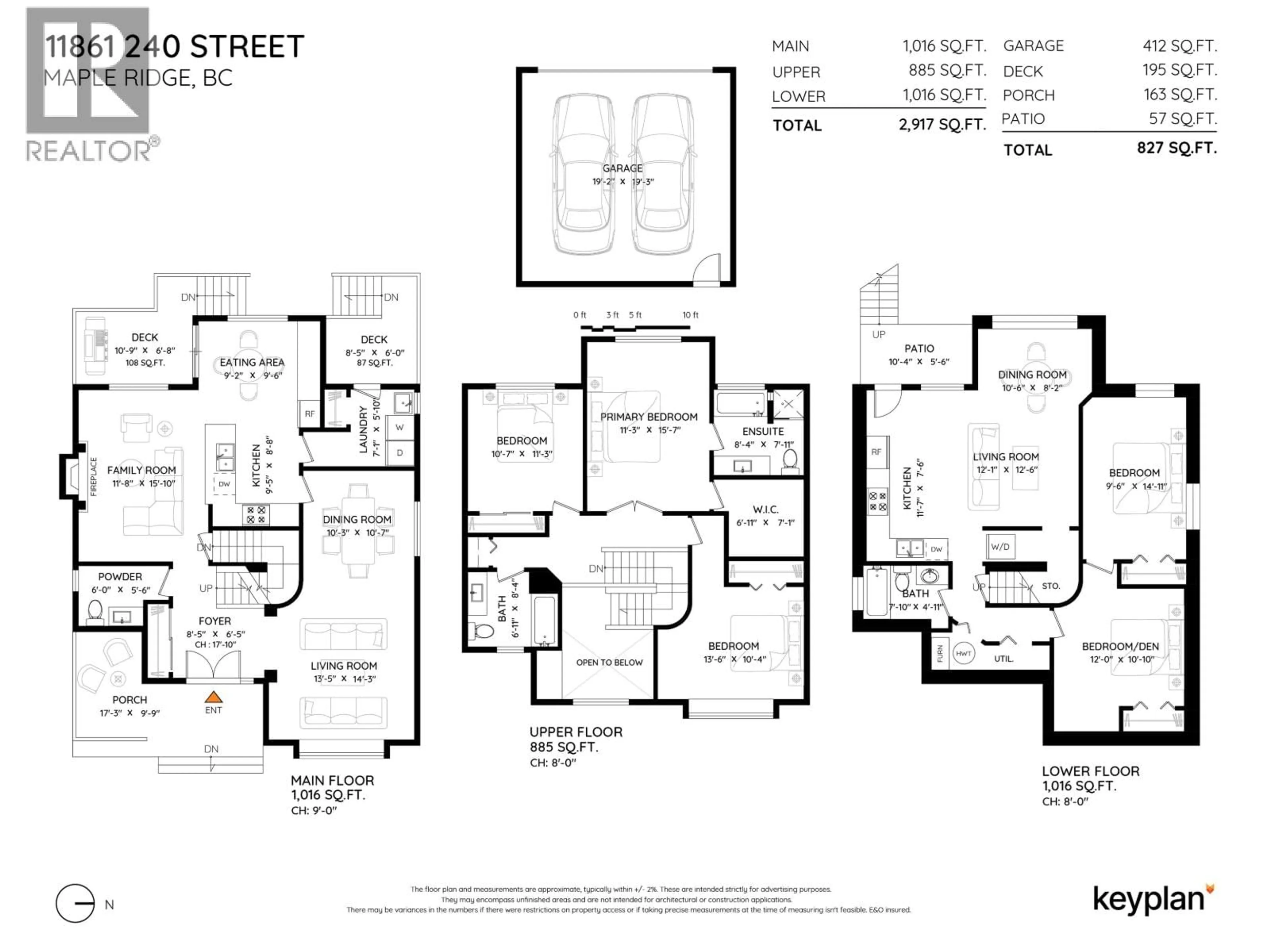 Floor plan for 11861 240 STREET, Maple Ridge British Columbia V4R1M7
