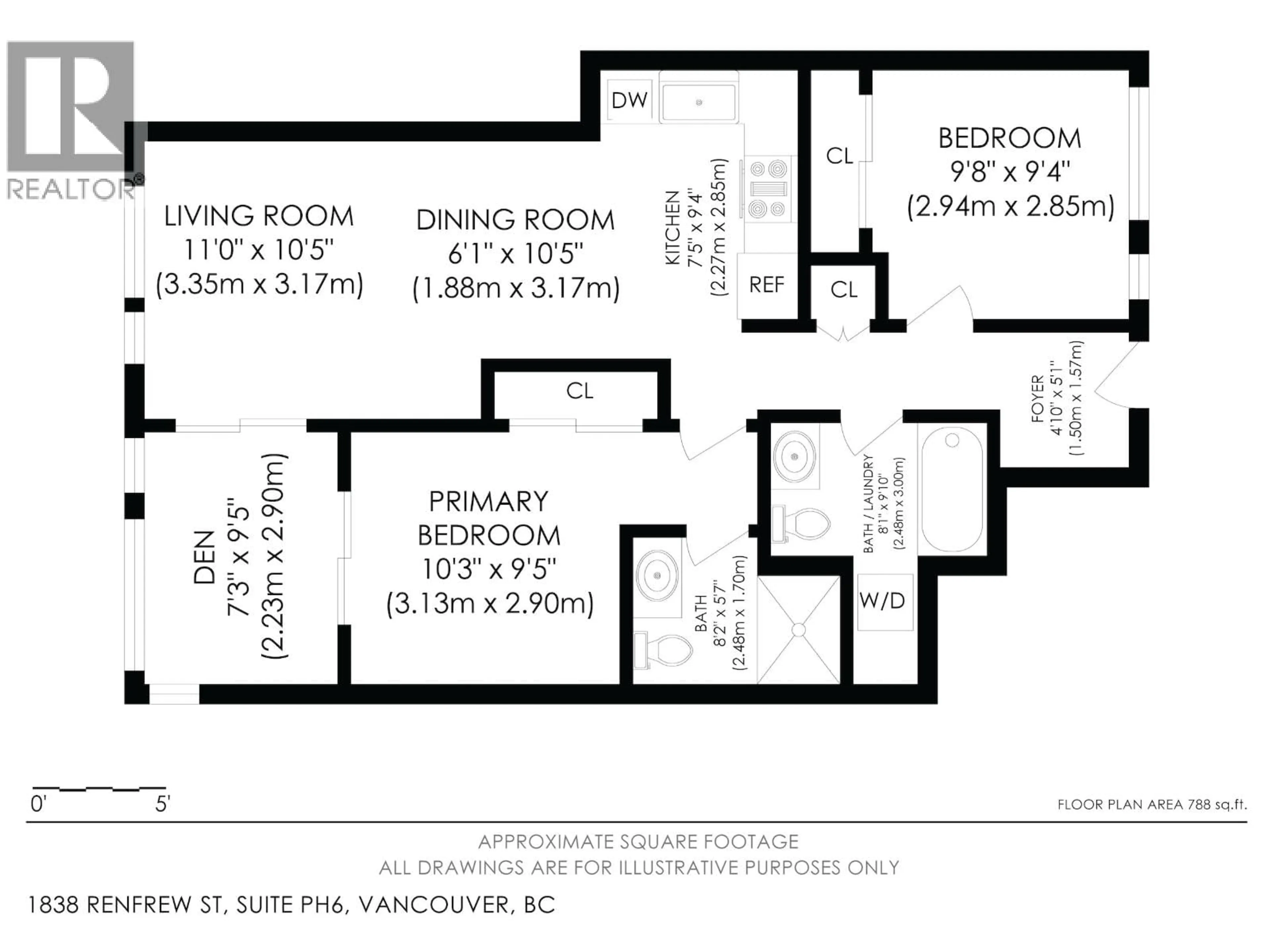 Floor plan for PH6 - 1838 RENFREW STREET, Vancouver British Columbia V5M3H9