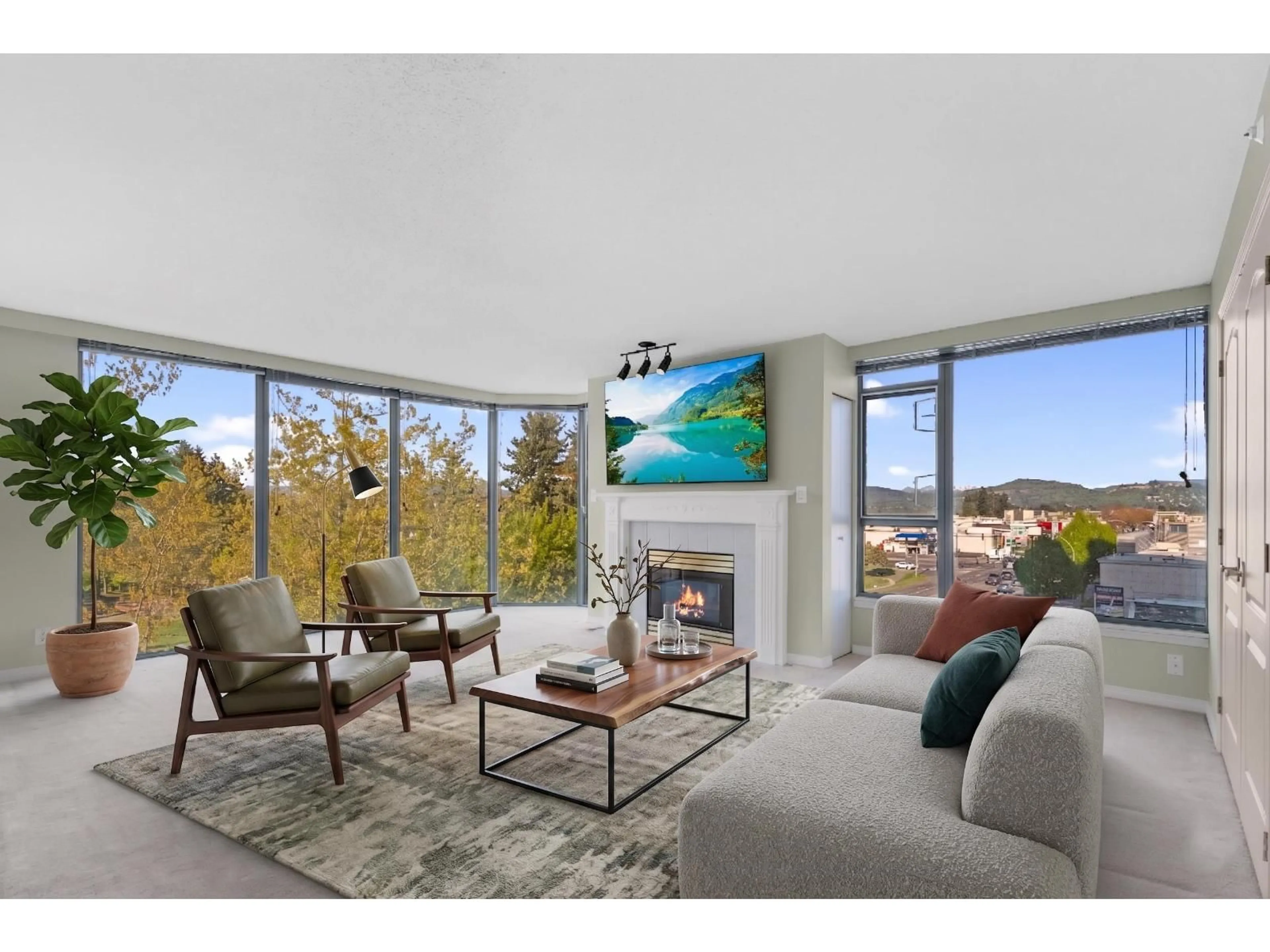 Living room with furniture, unknown for 502 - 32330 SOUTH FRASER WAY, Abbotsford British Columbia V2T1X1